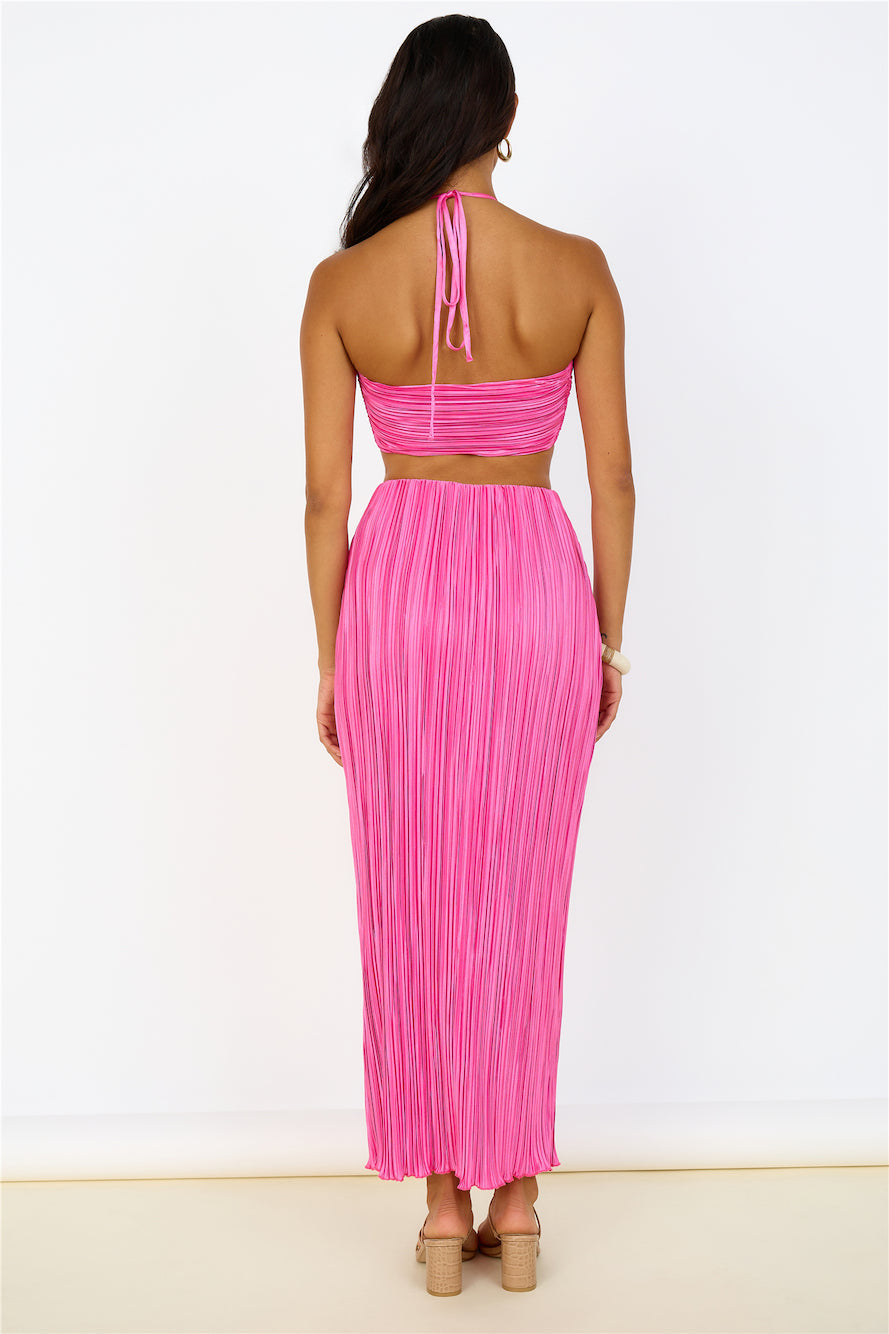 Surrender Yourself Maxi Skirt Pink