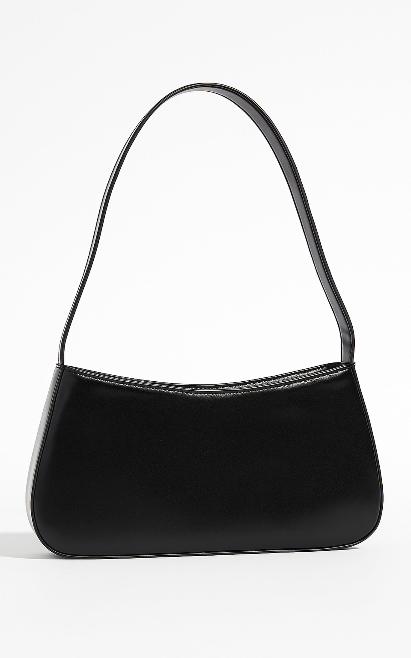 Lewisham Bag - PU Shoulder Bag in Black