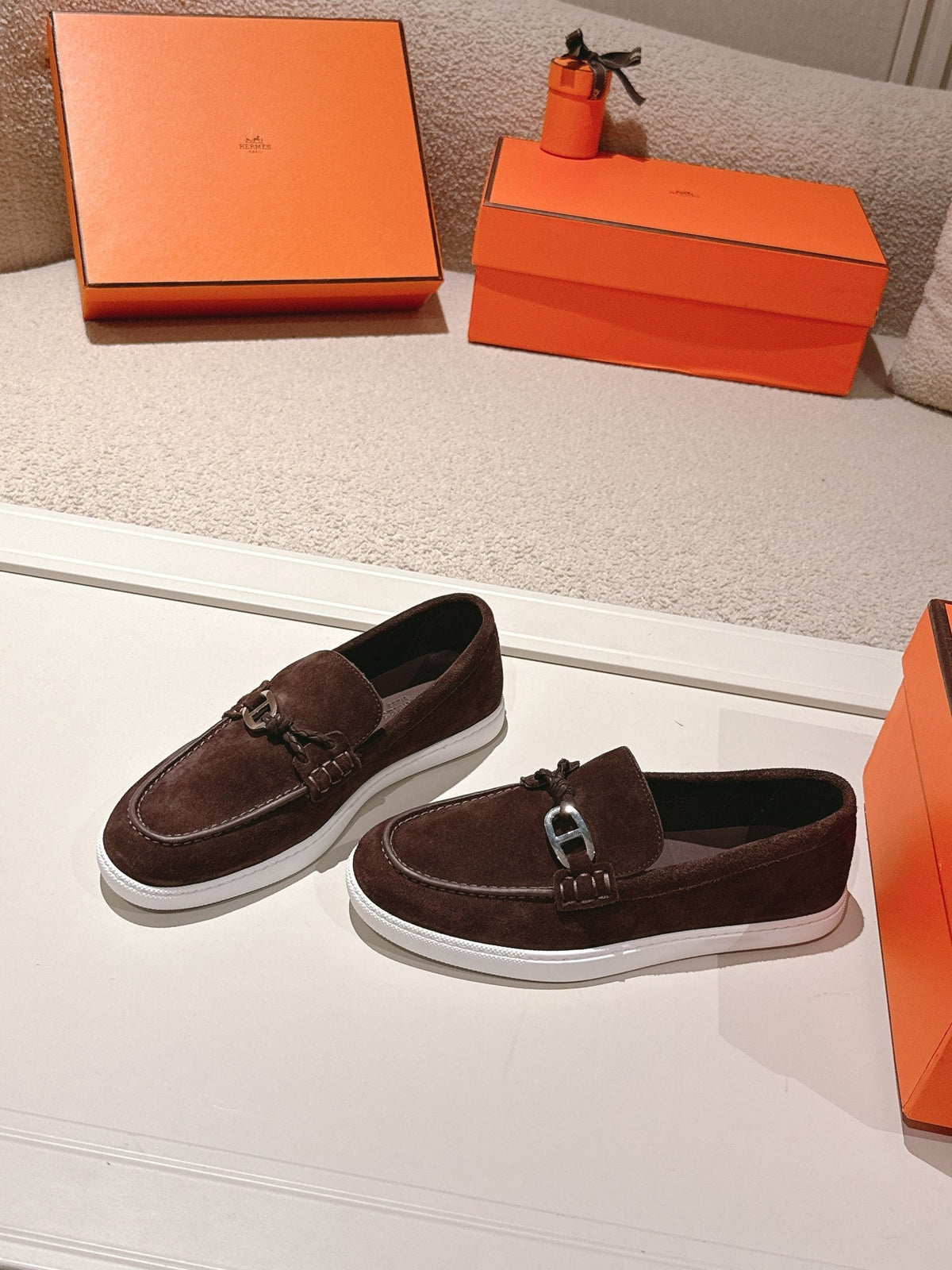 HM Ignacio Loafer Chocolate Suede 577445