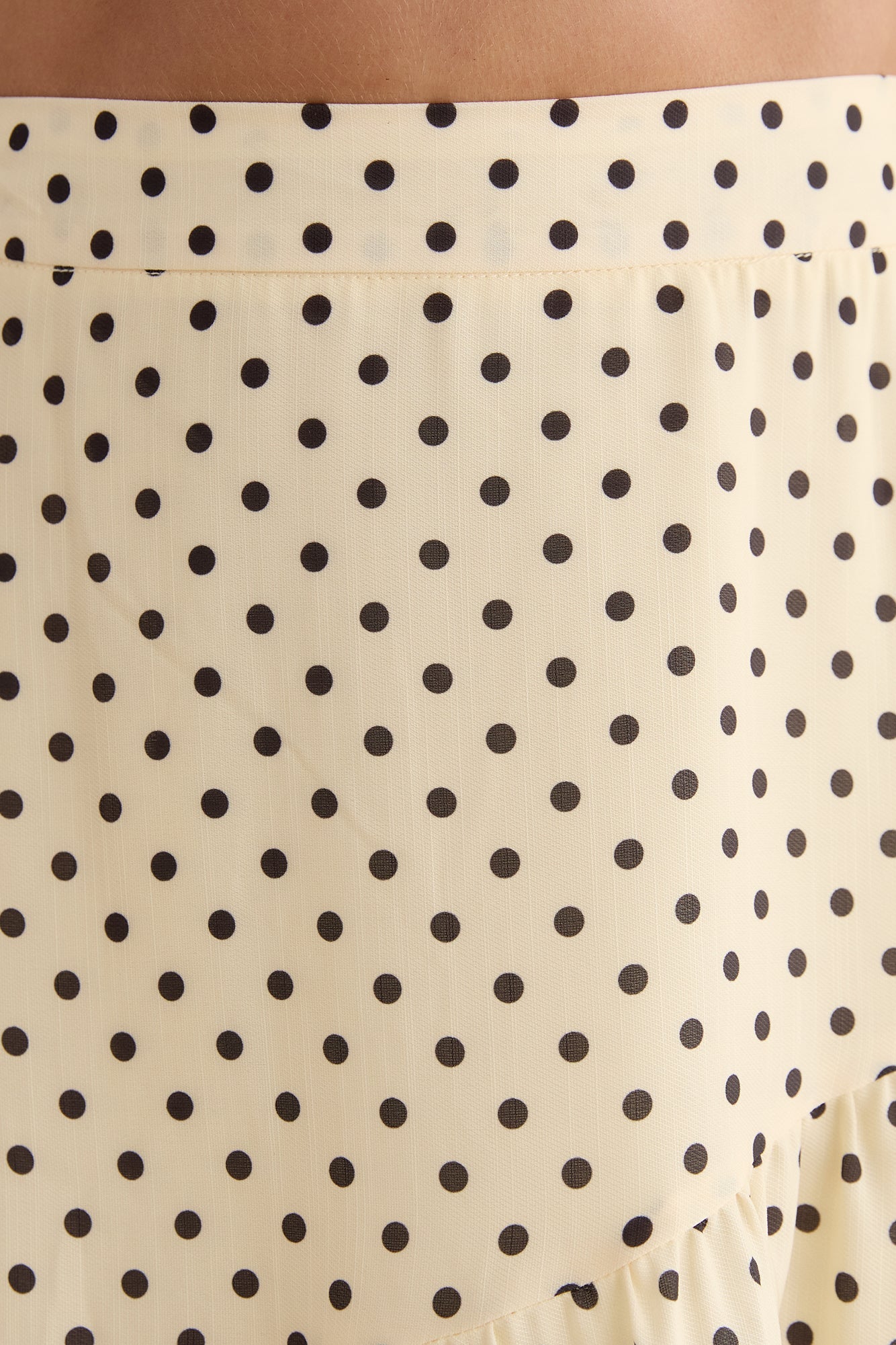 Shimmering Sands Polka Dot Crop Top Yellow