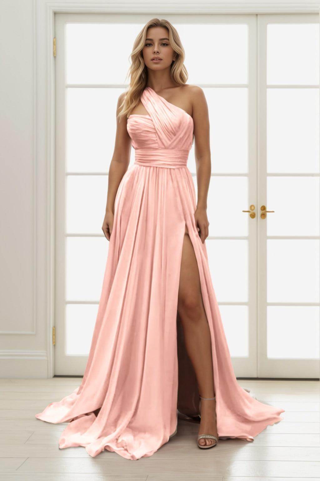 A-Line Maxi Chiffon Prom Dress CS0435