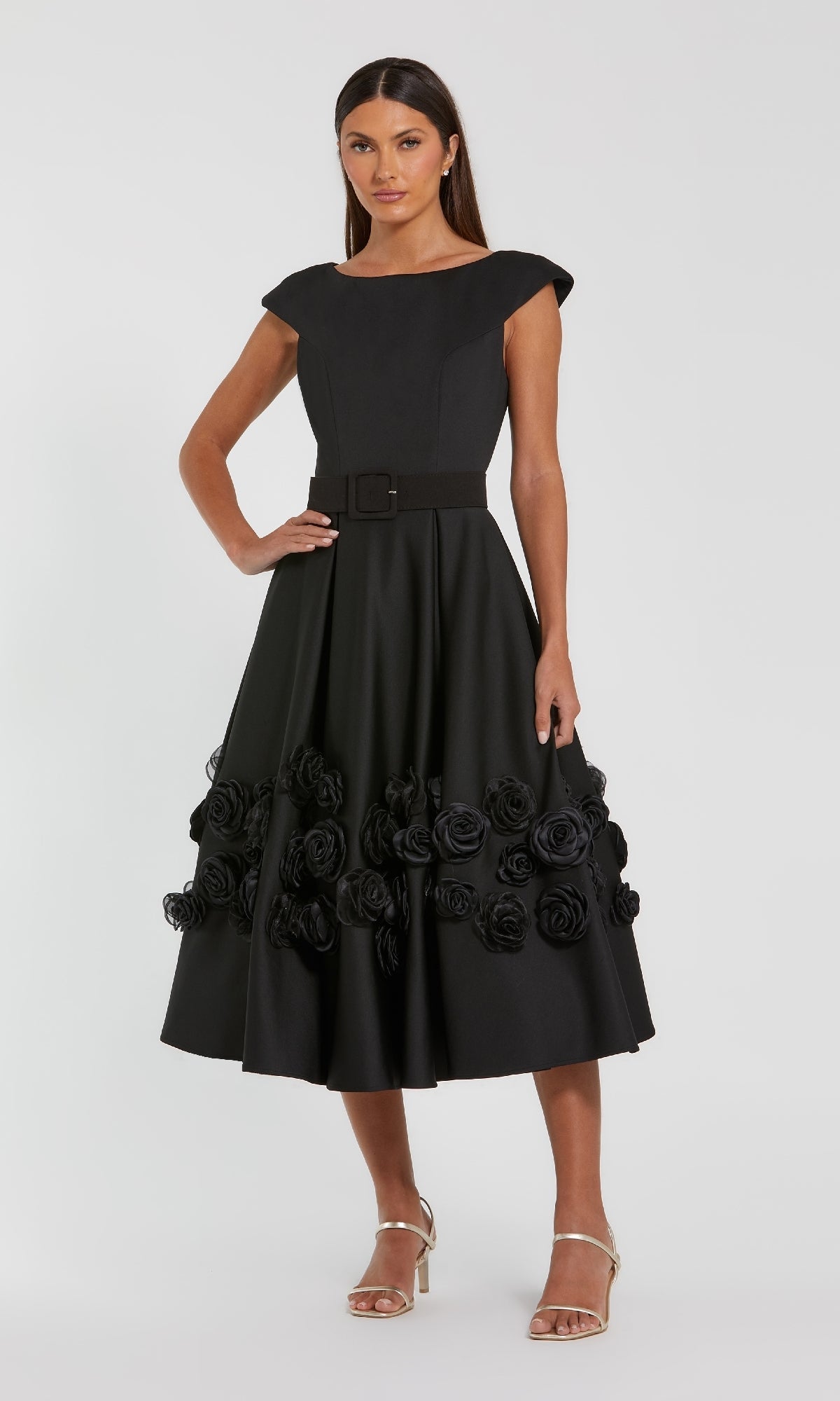 A-Line Wedding Guest Dress: Mac Duggal 21039
