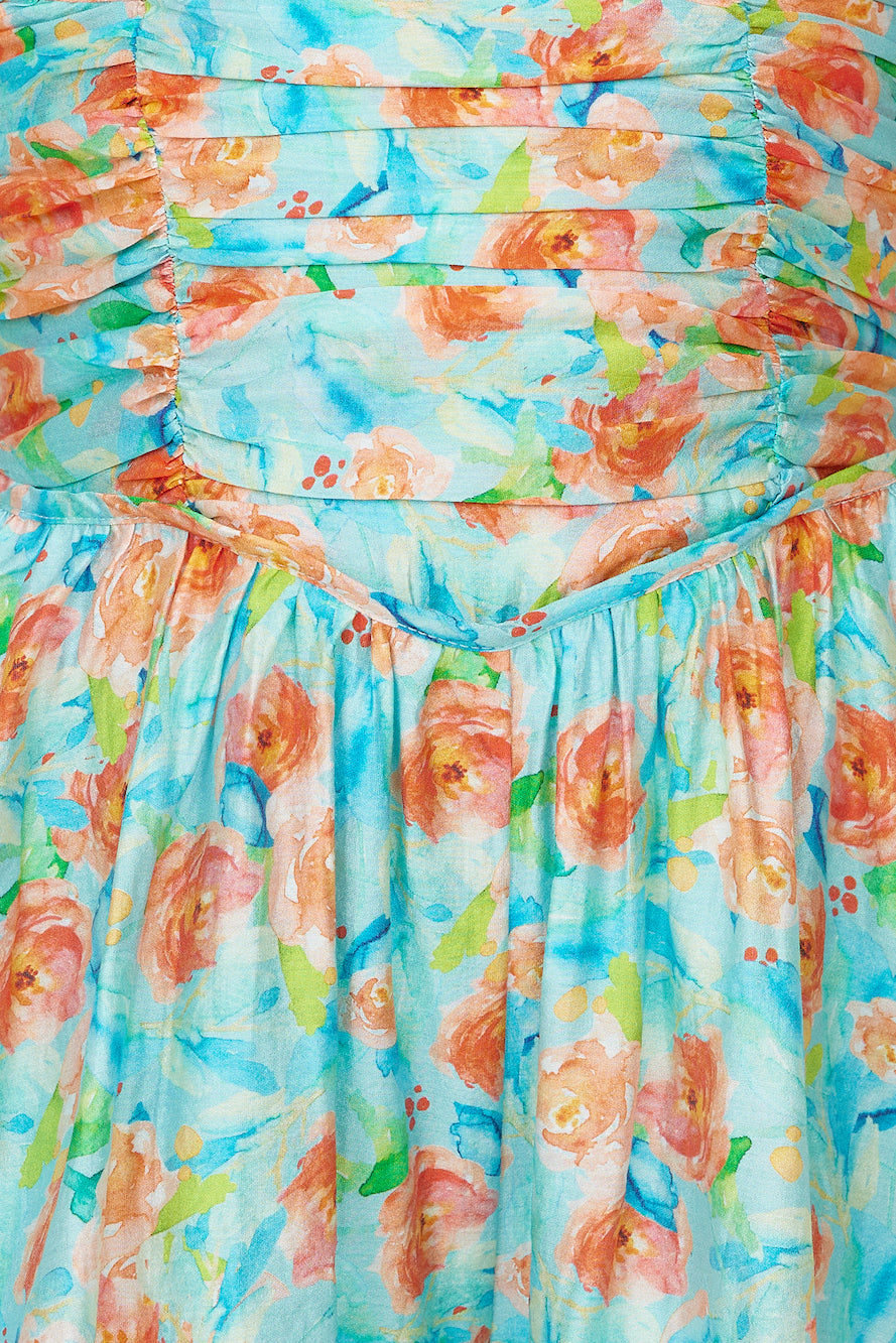Blossom Season Romper Blue
