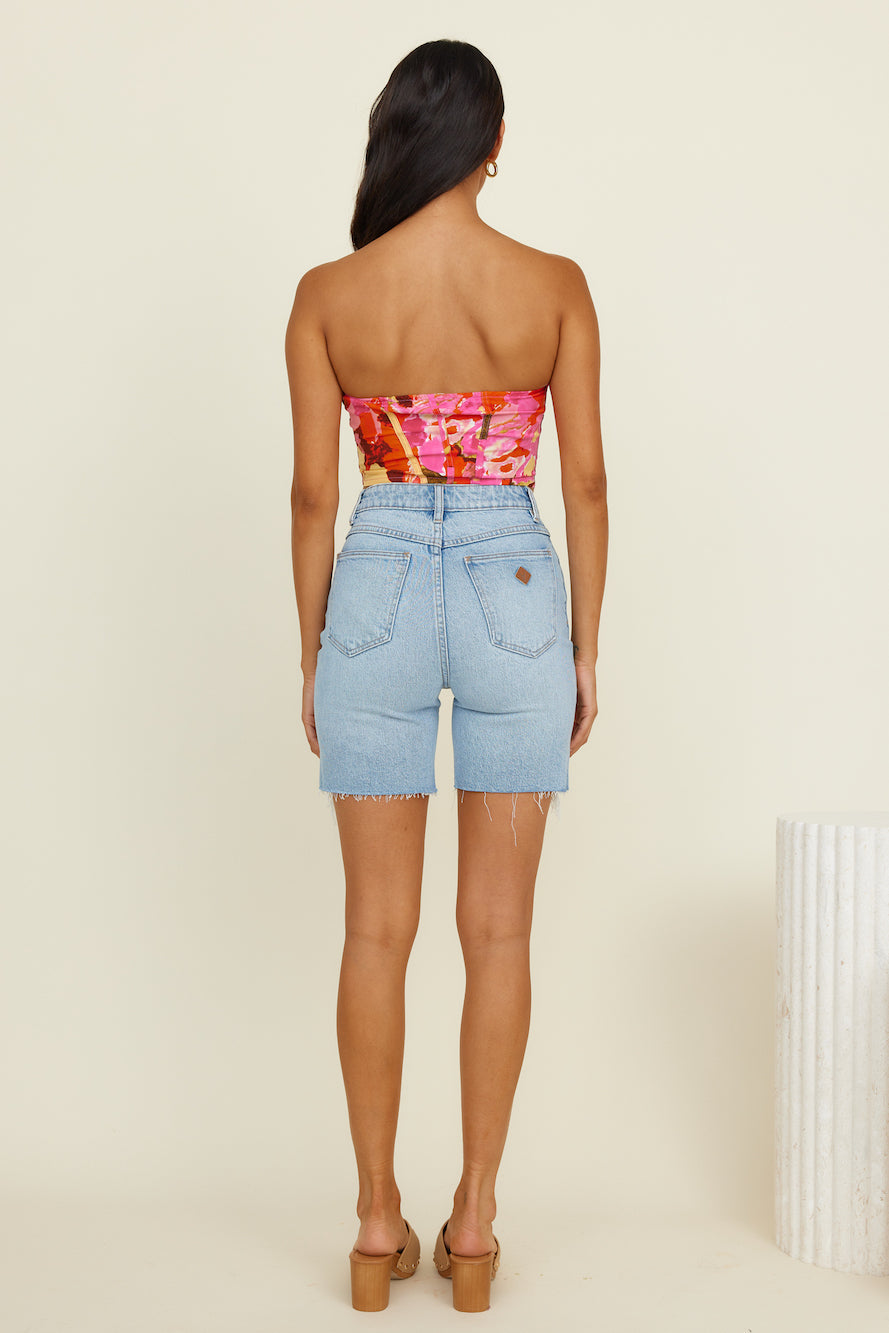 Glowing Sun Crop Top Pink