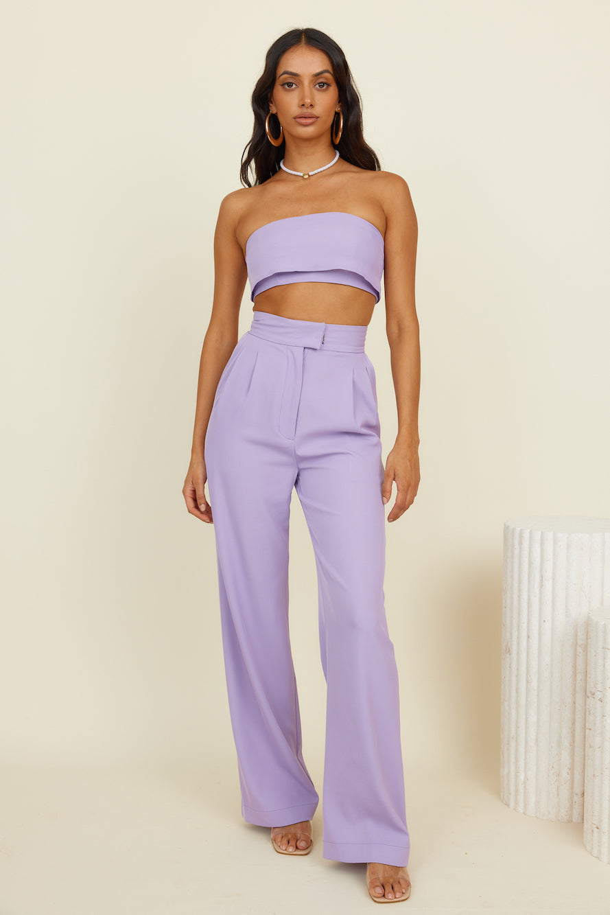 Solaris Crop Top Lilac