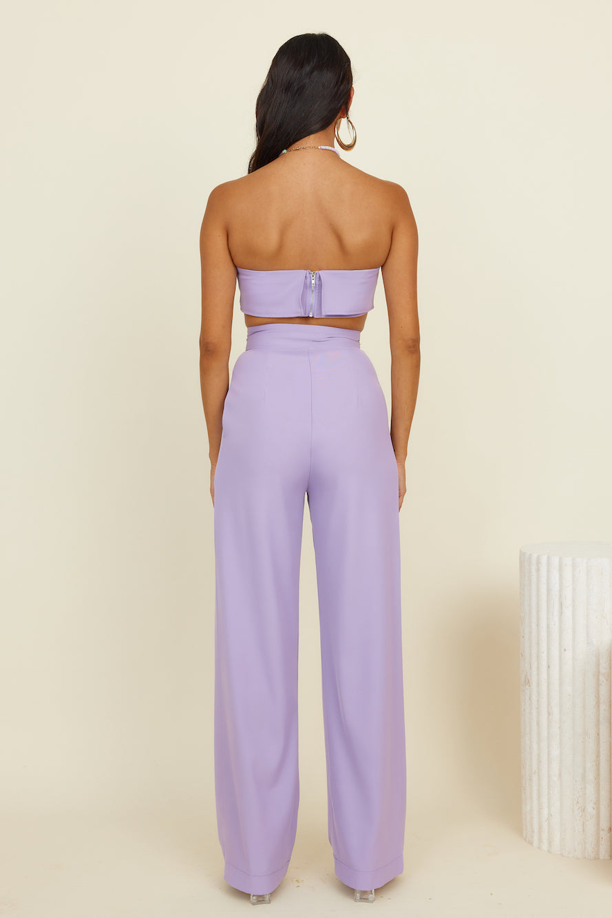 Solaris Crop Top Lilac