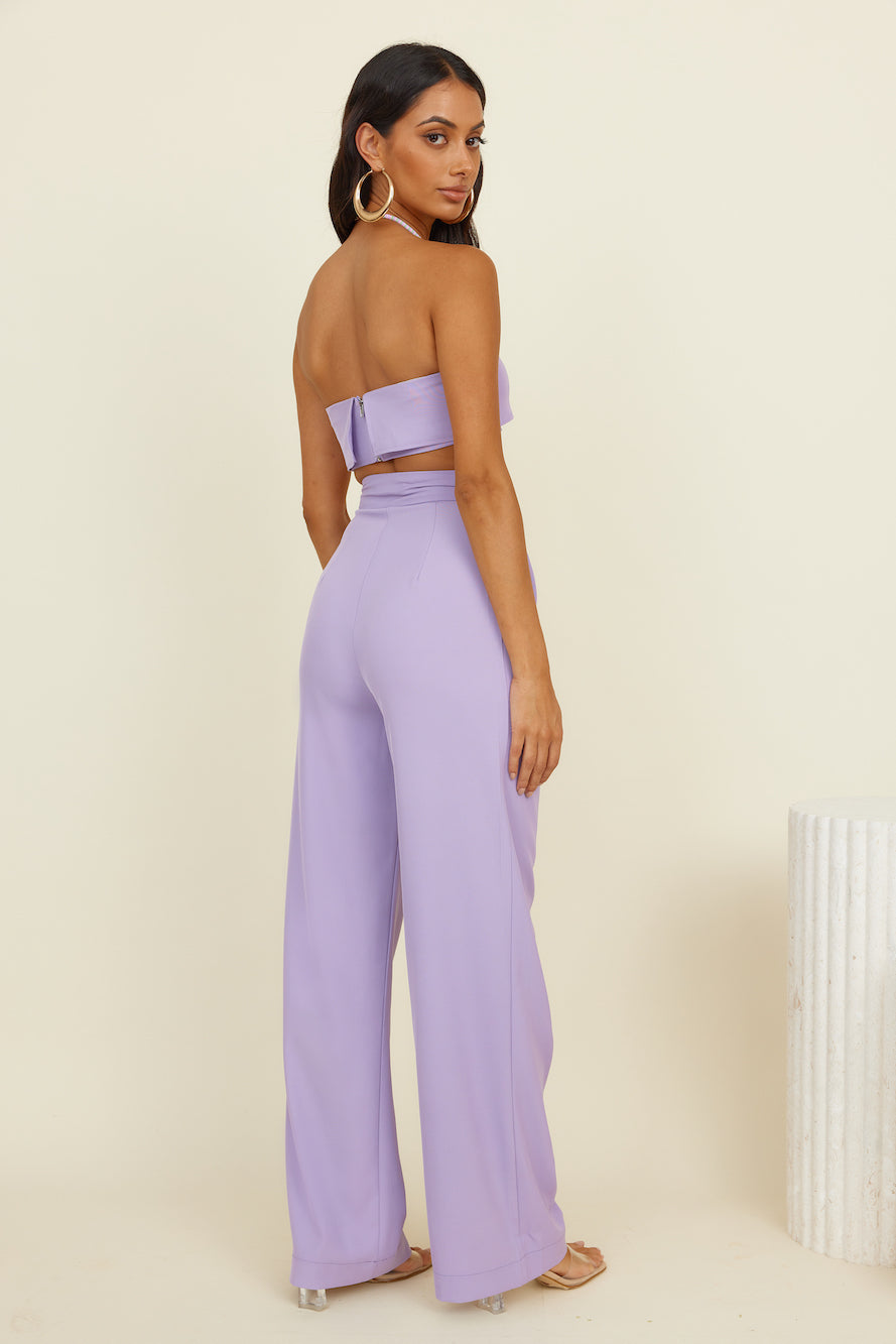 Solaris Crop Top Lilac