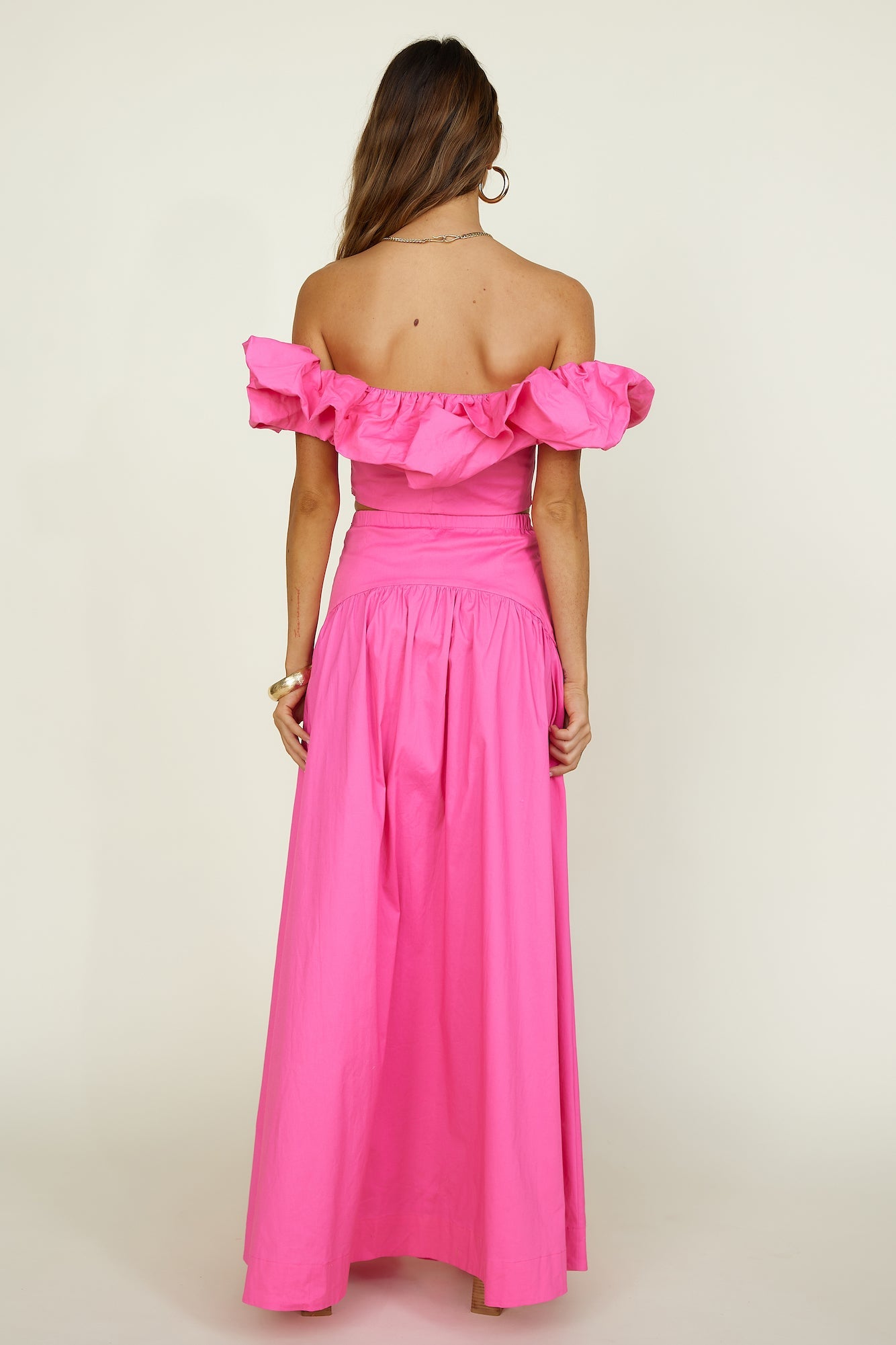 SEVEN WONDERS Savannah Maxi Skirt Fuchsia