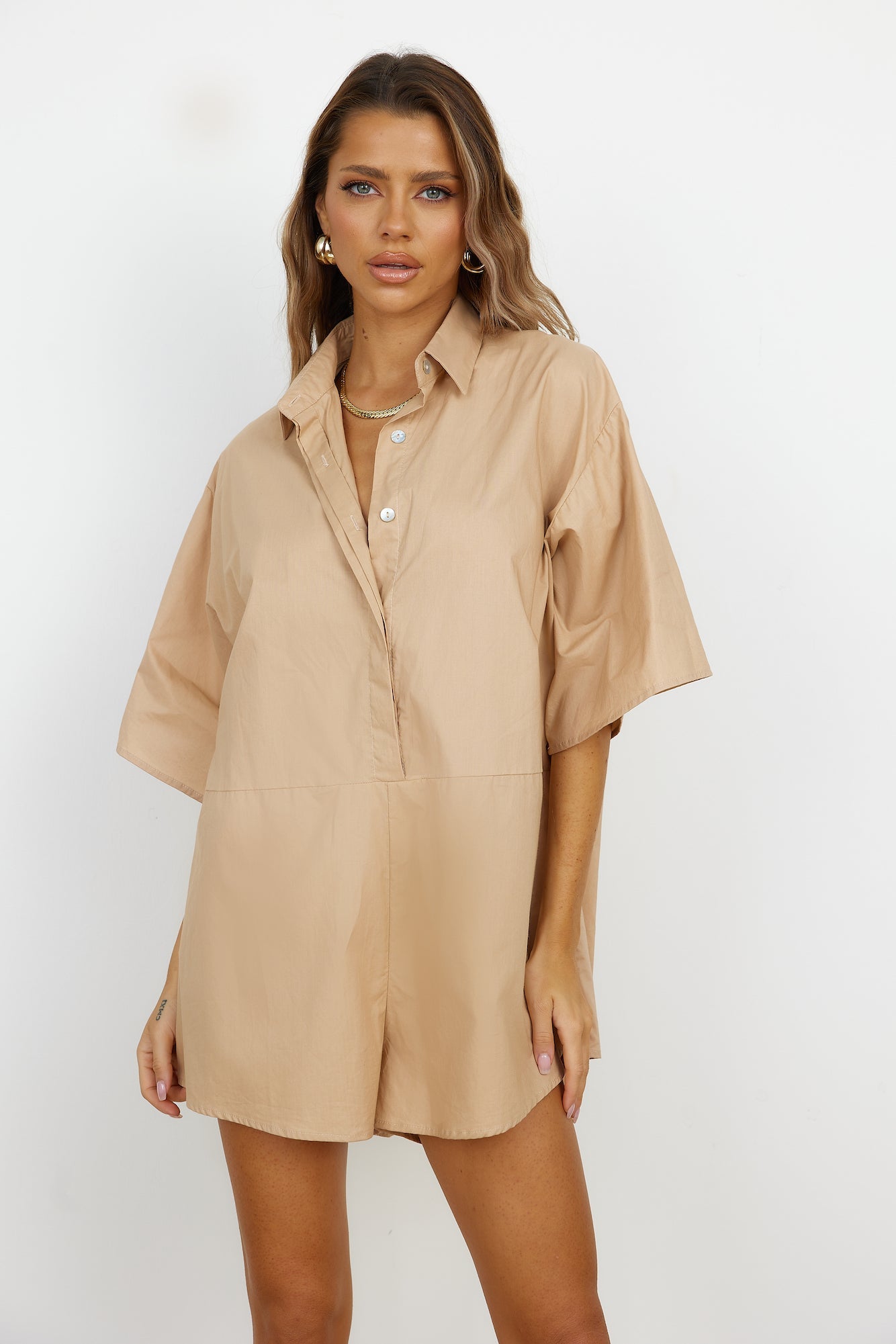 Lisbon Romper Brown