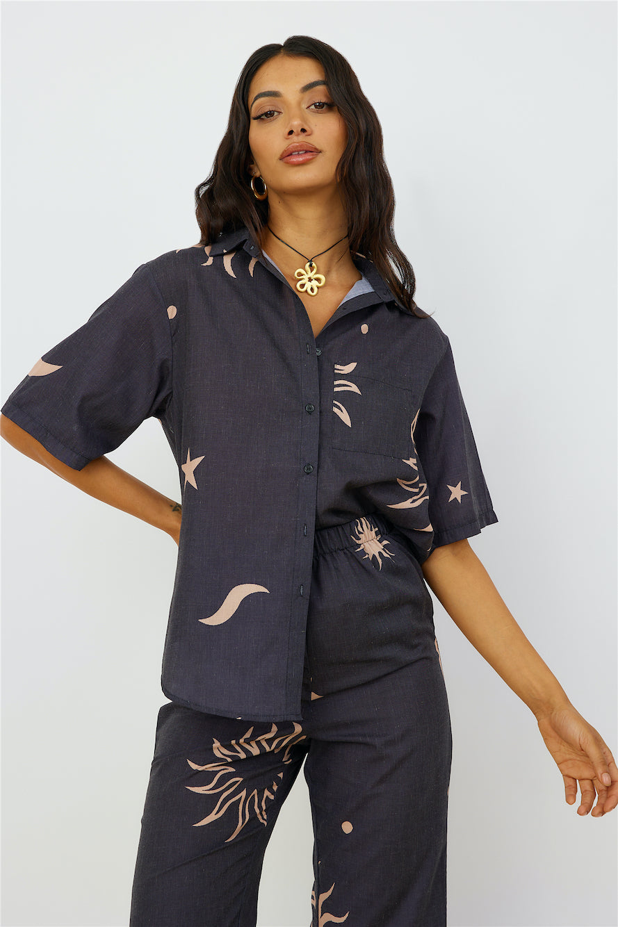 Constellations In The Sky Shirt Black