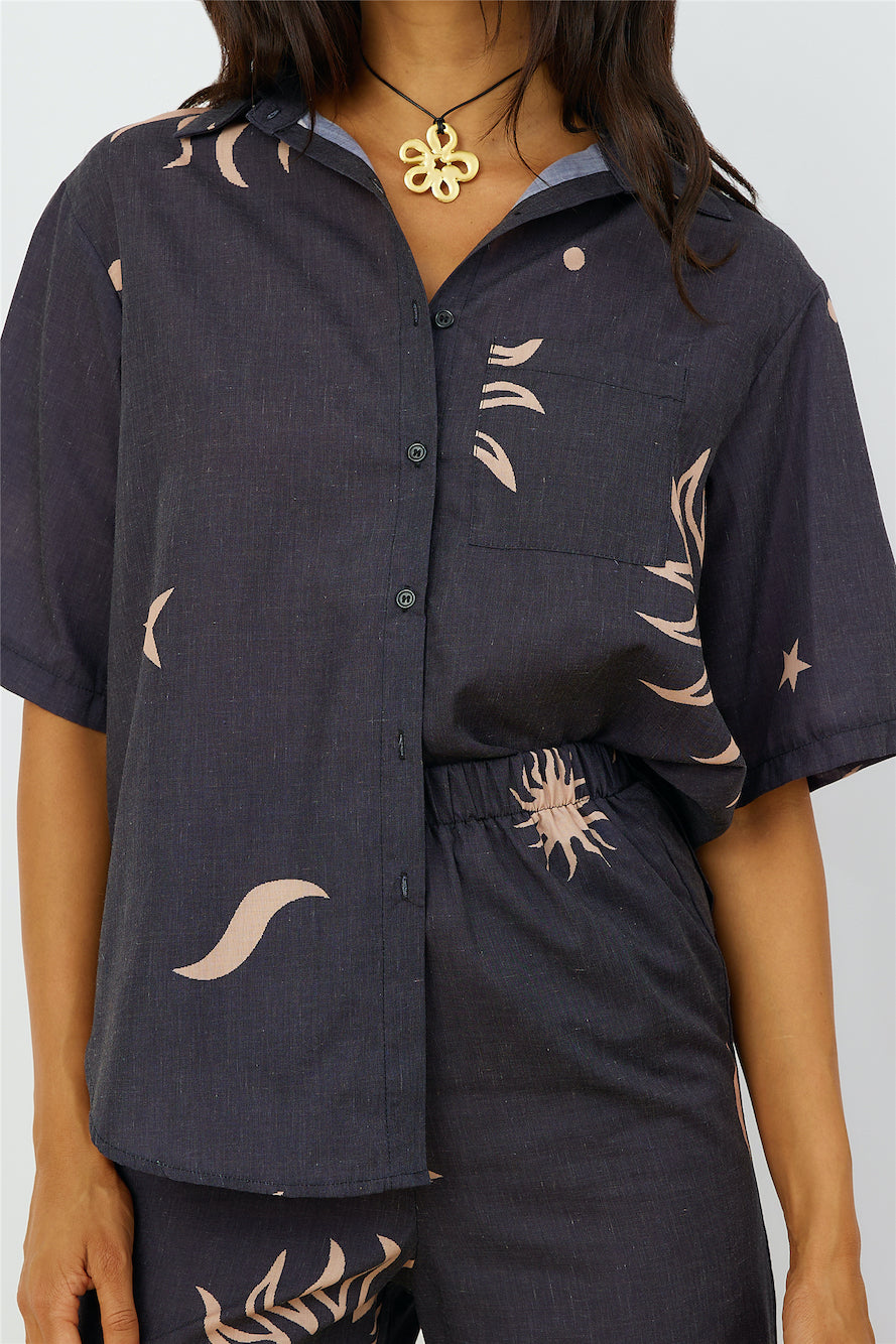 Constellations In The Sky Shirt Black