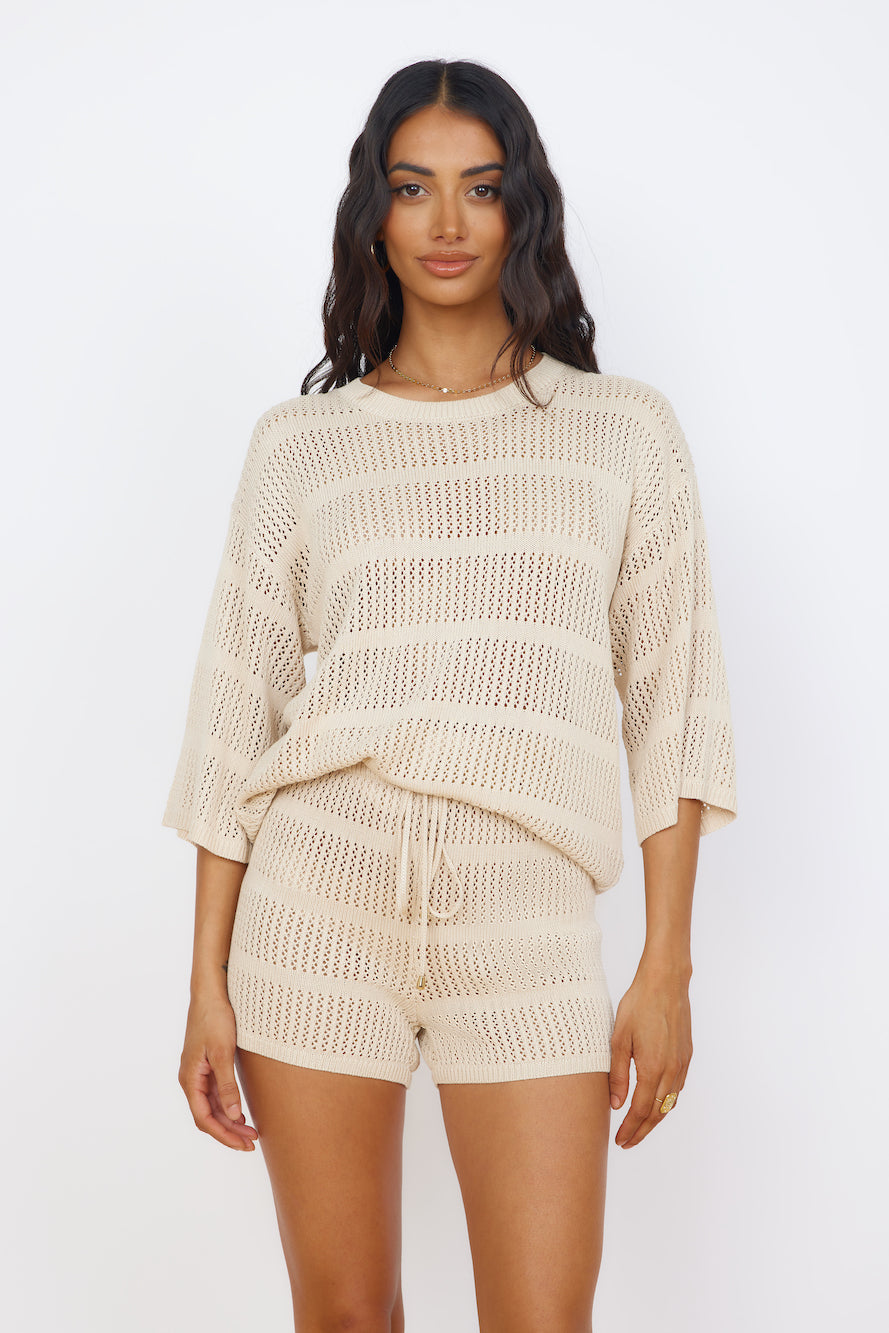 SEVEN WONDERS Samia Top Sand