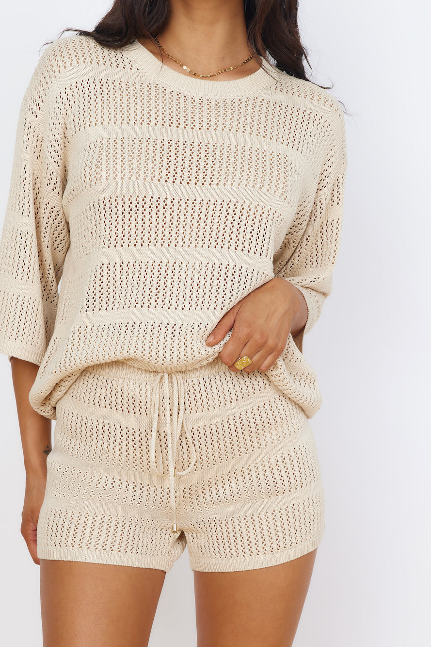 SEVEN WONDERS Samia Top Sand