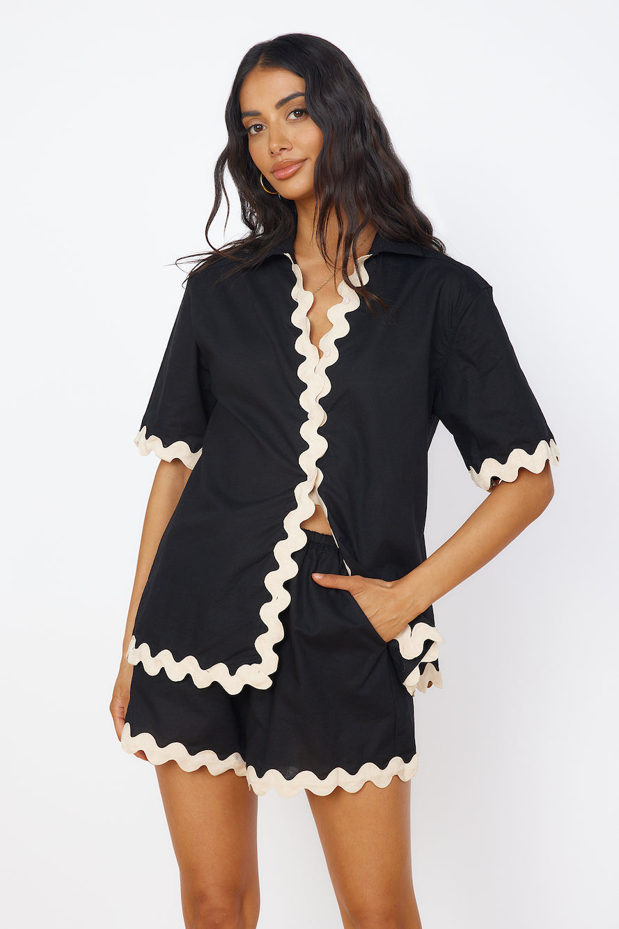 SEVEN WONDERS Harry Shirt Black