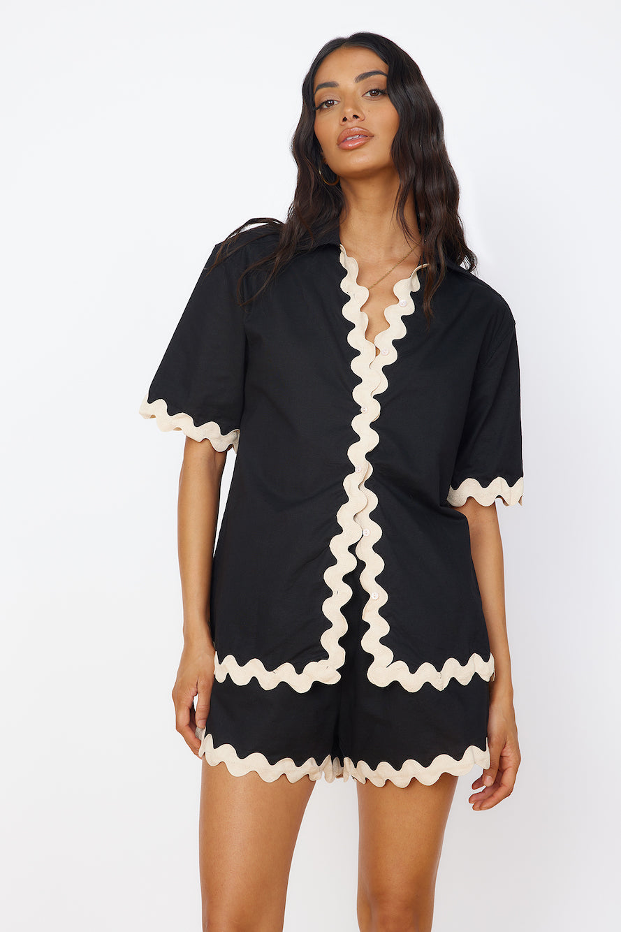 SEVEN WONDERS Harry Shirt Black