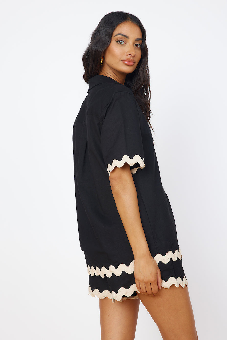 SEVEN WONDERS Harry Shirt Black