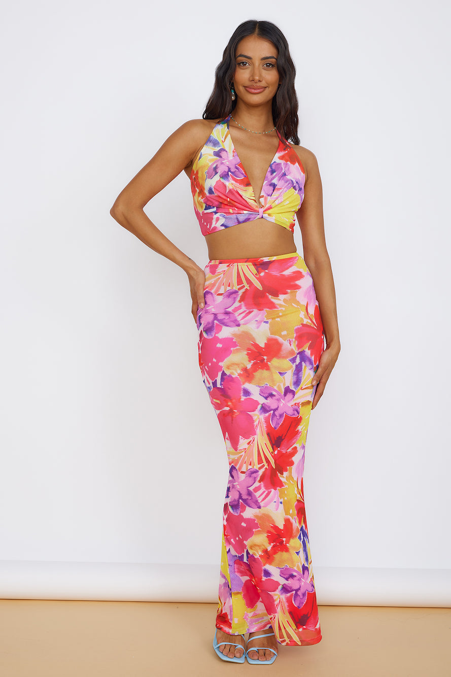 RUNAWAY THE LABEL Romance Top Pink