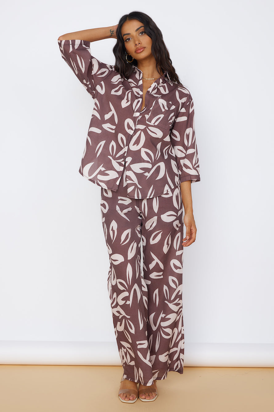 Midnight Enchantment Top Brown