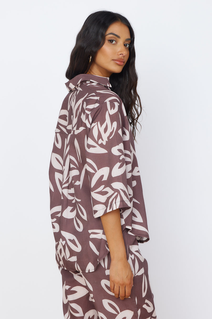 Midnight Enchantment Top Brown