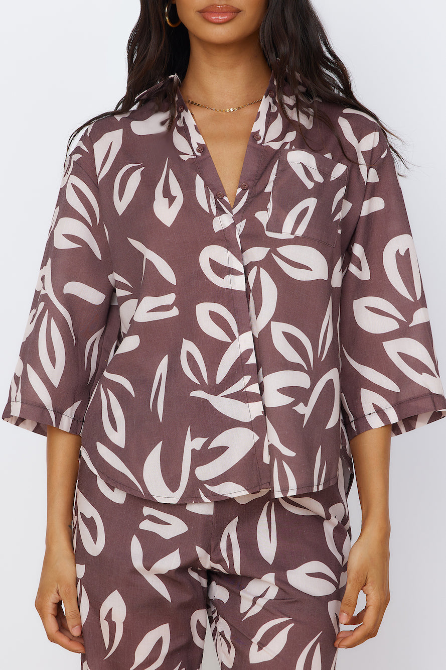 Midnight Enchantment Top Brown