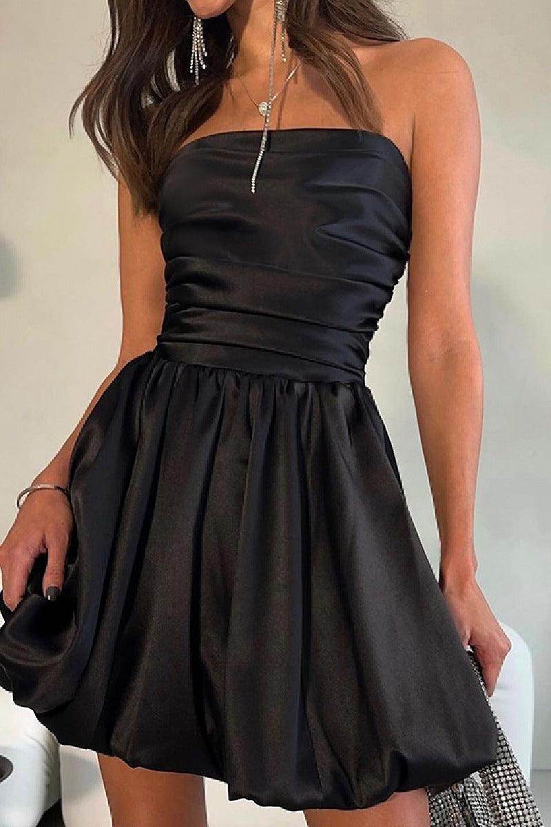 Sexy strapless A-line mini cocktail dress 802295558815