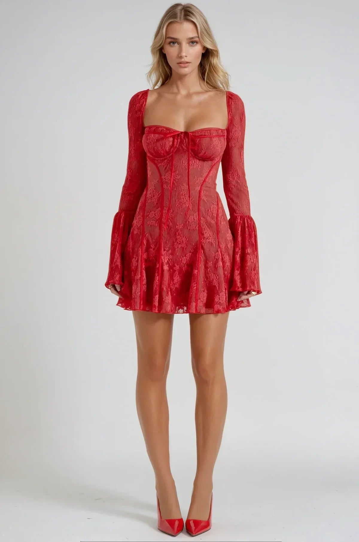 Amaya ¨C The Romantic Lace Illusion Dress