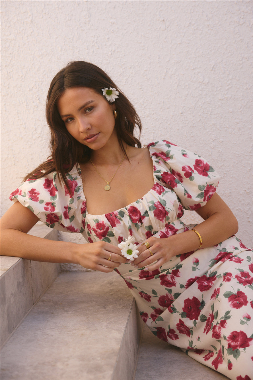 Rosalie Midi Dress Pink