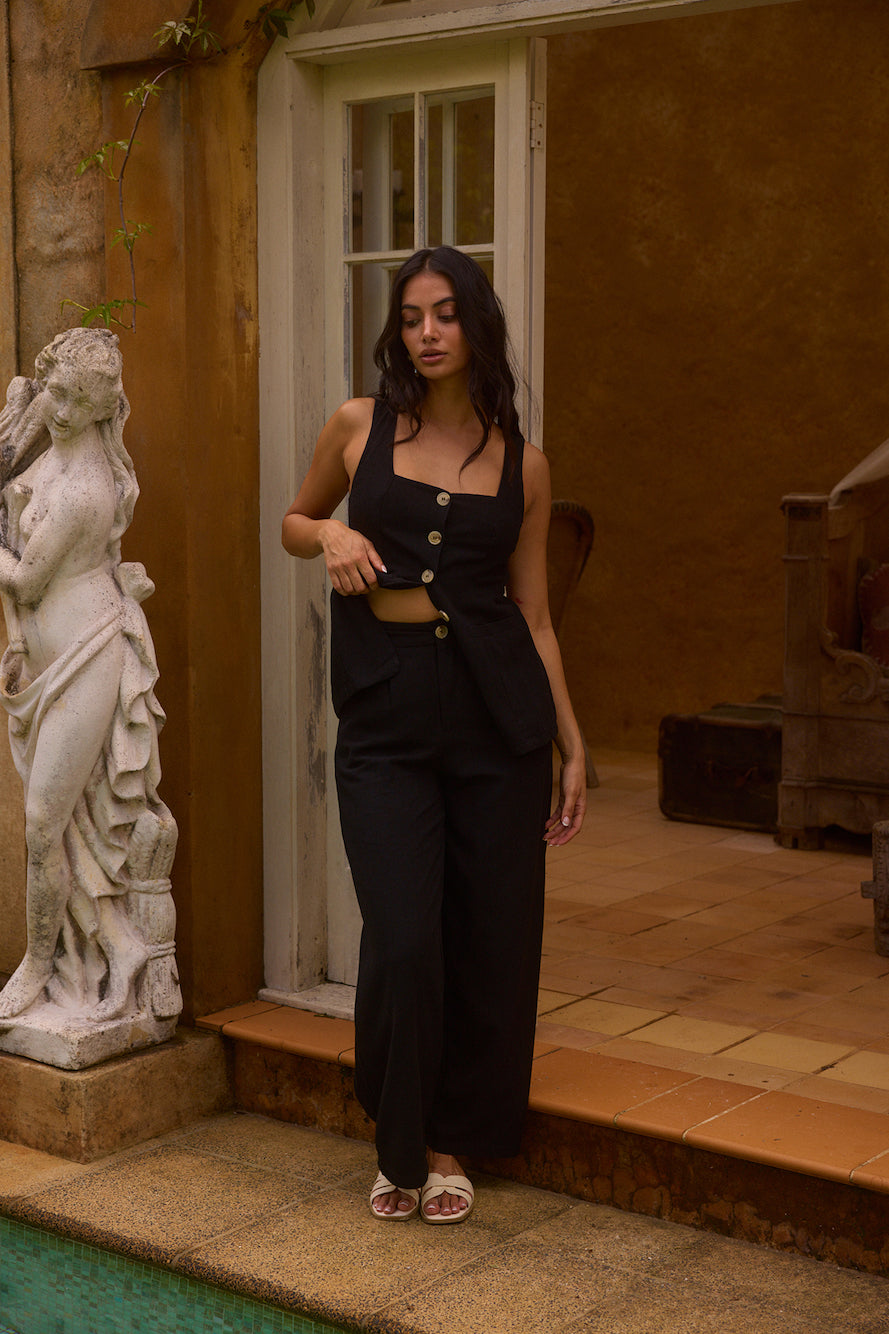 Shell Island Top Black