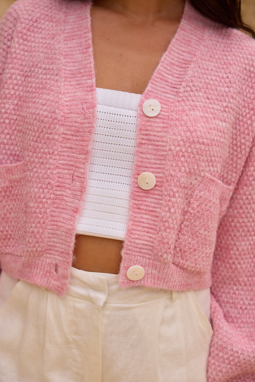 Bayview Cardigan Pink