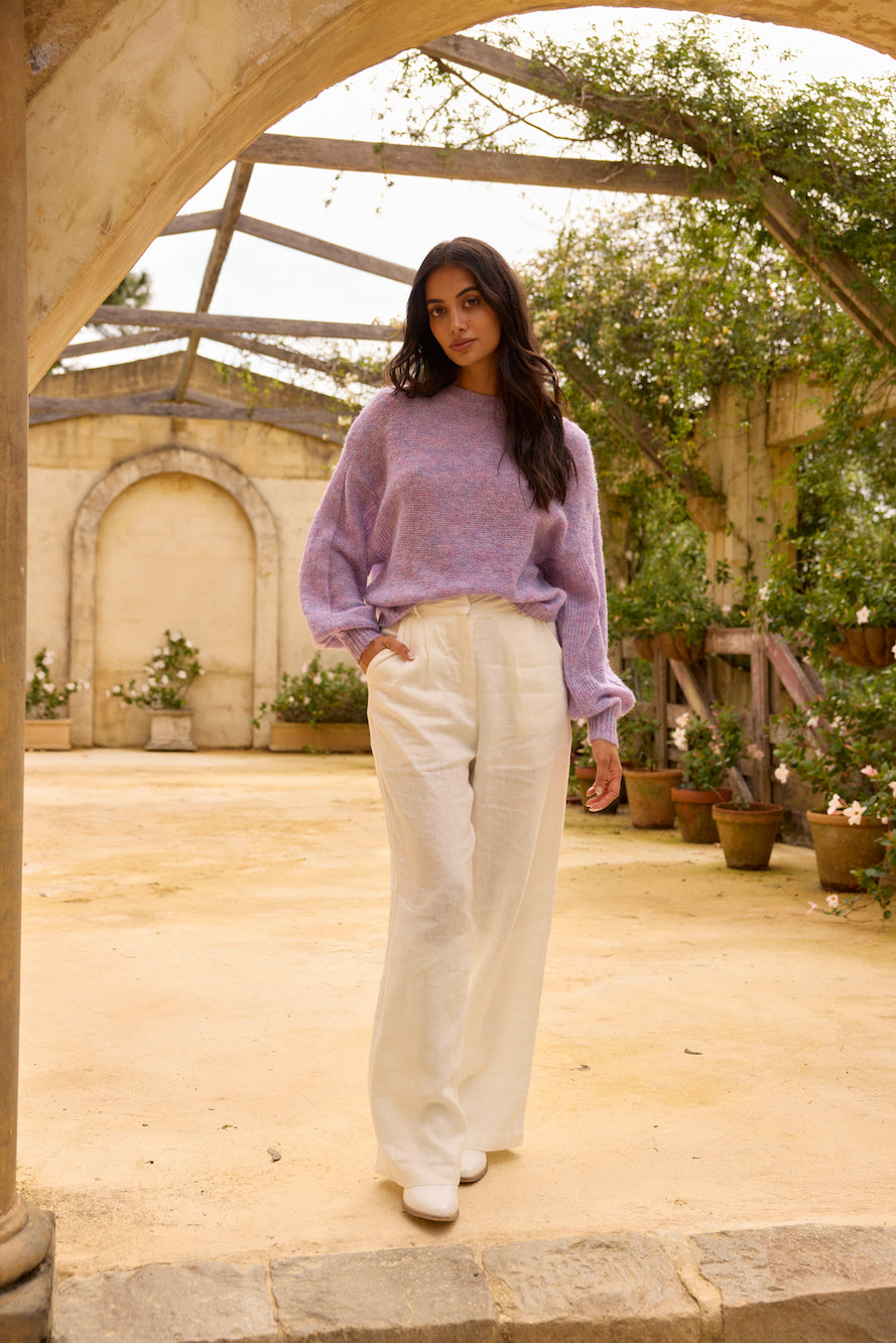 Mikale Knit Jumper Purple