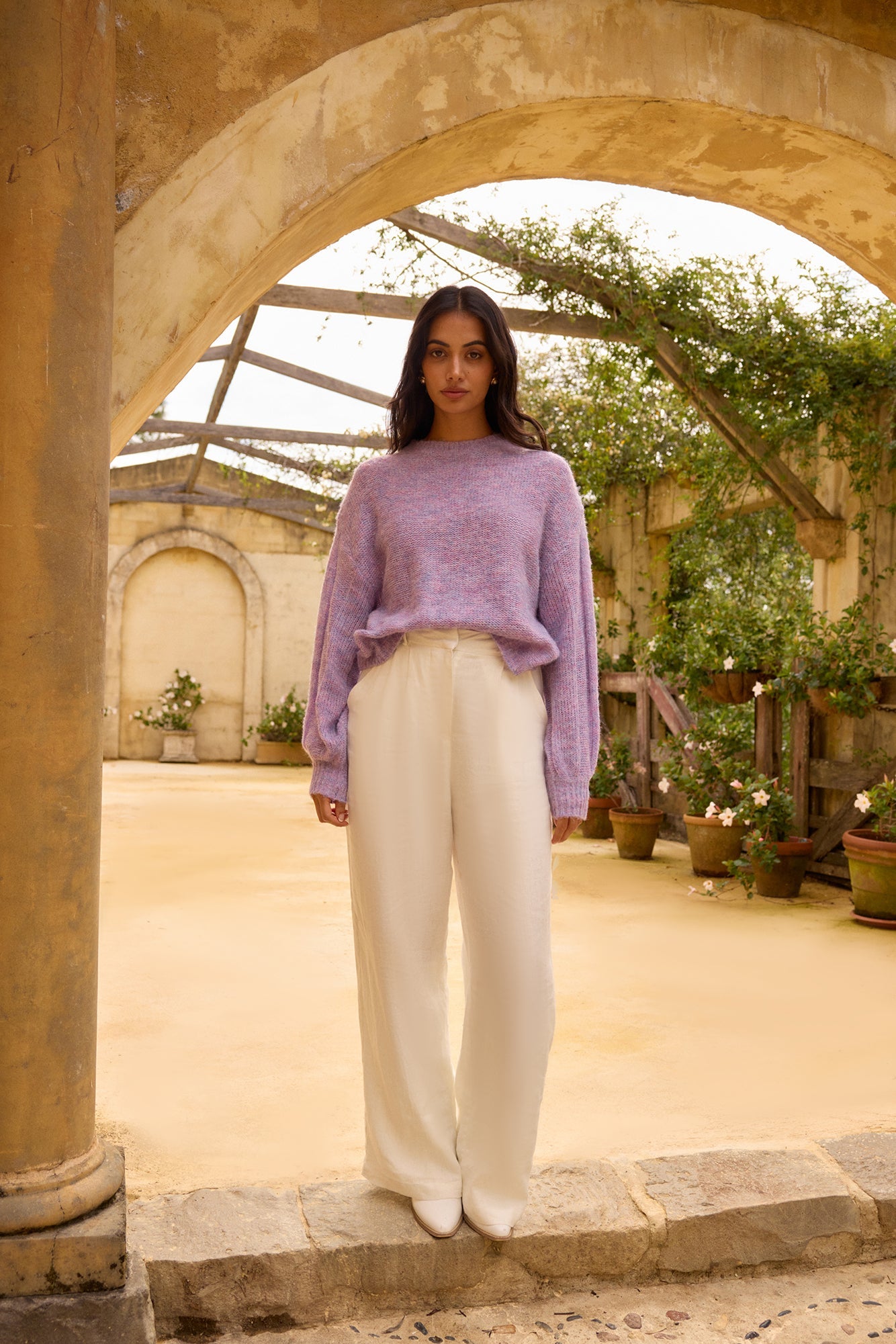Mikale Knit Jumper Purple