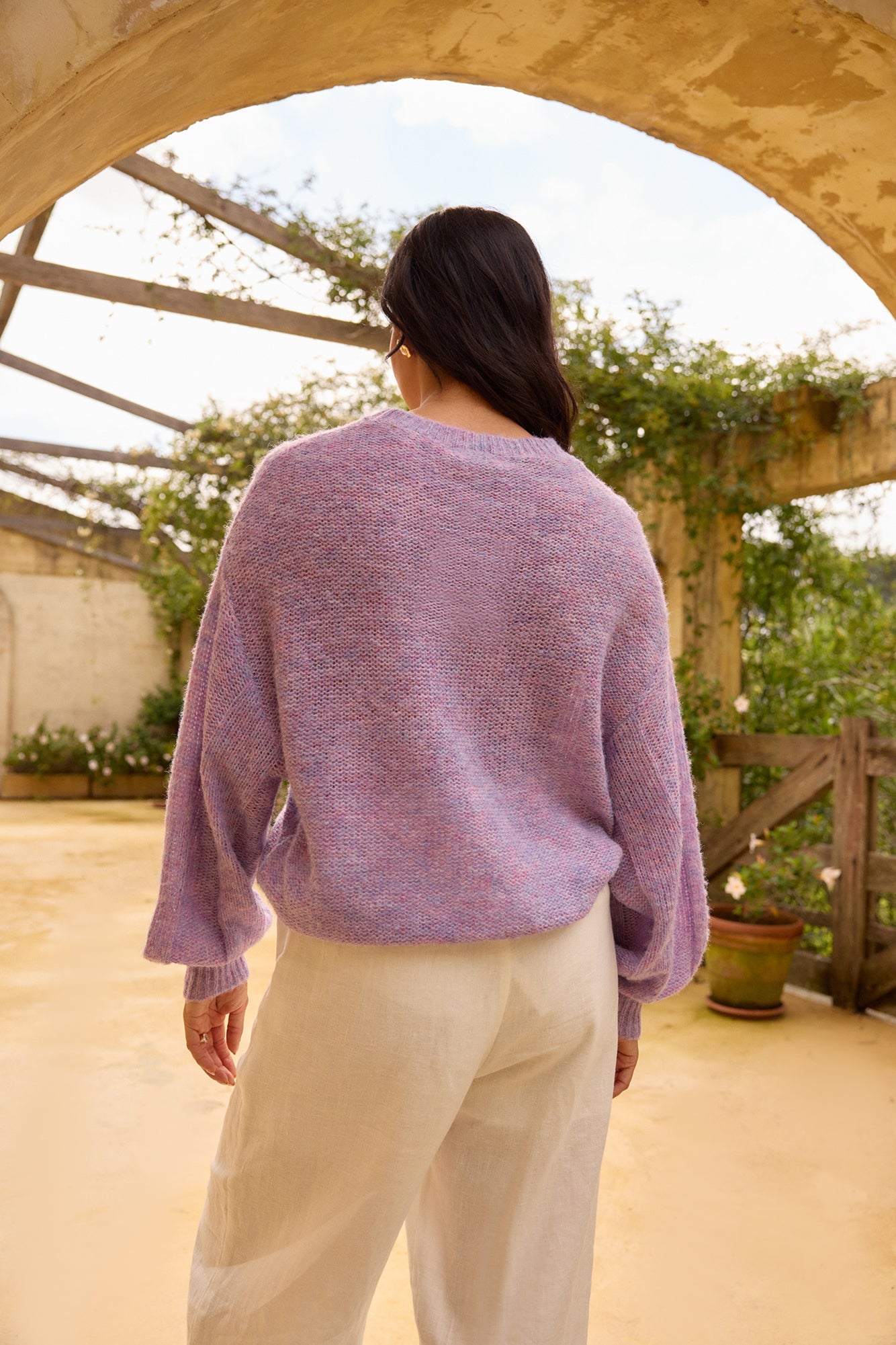 Mikale Knit Jumper Purple