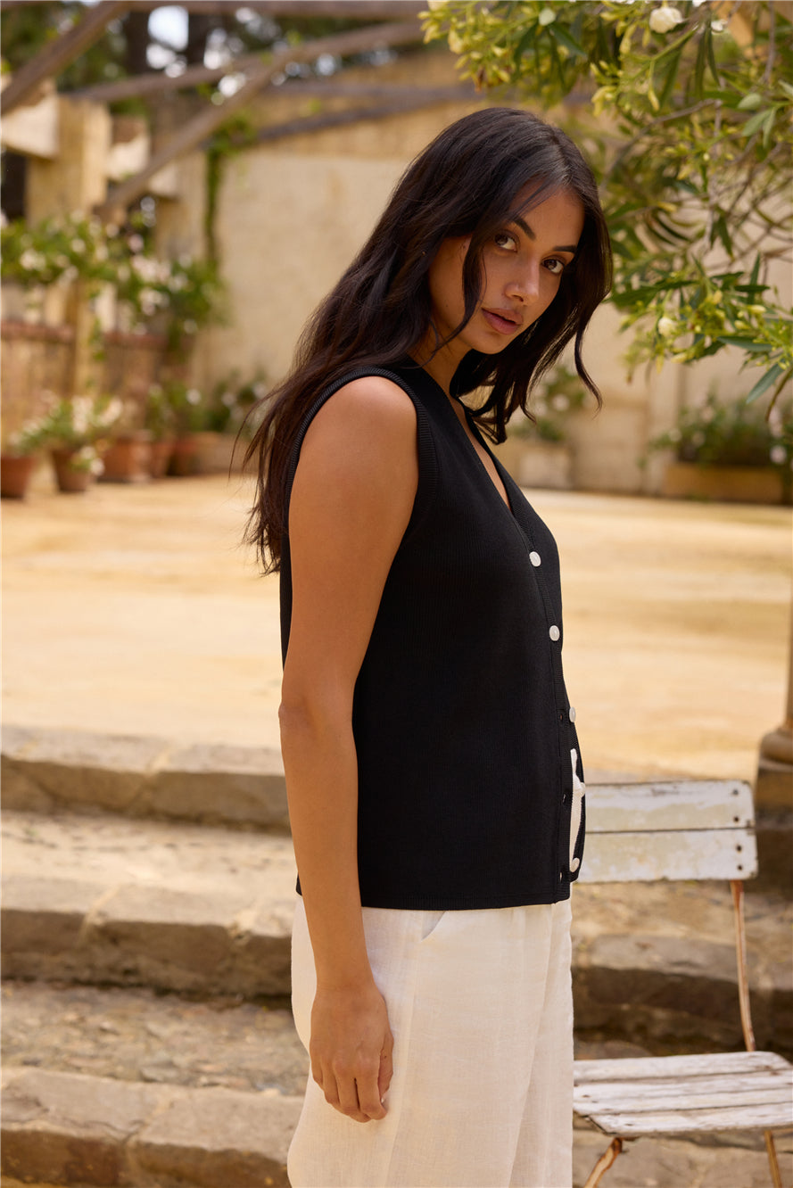 Blair Vest Top Black