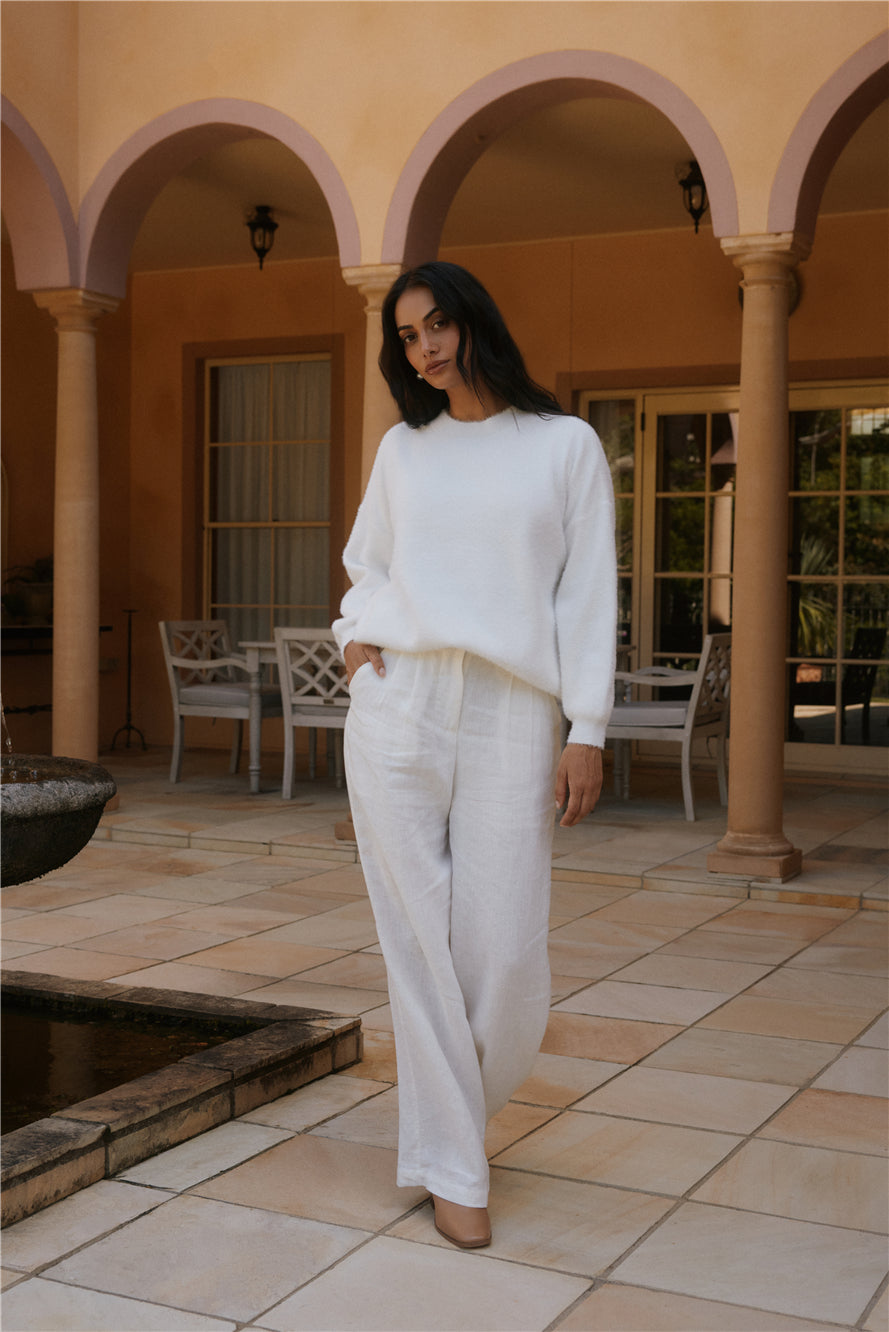 Fior Nights Jumper in White
