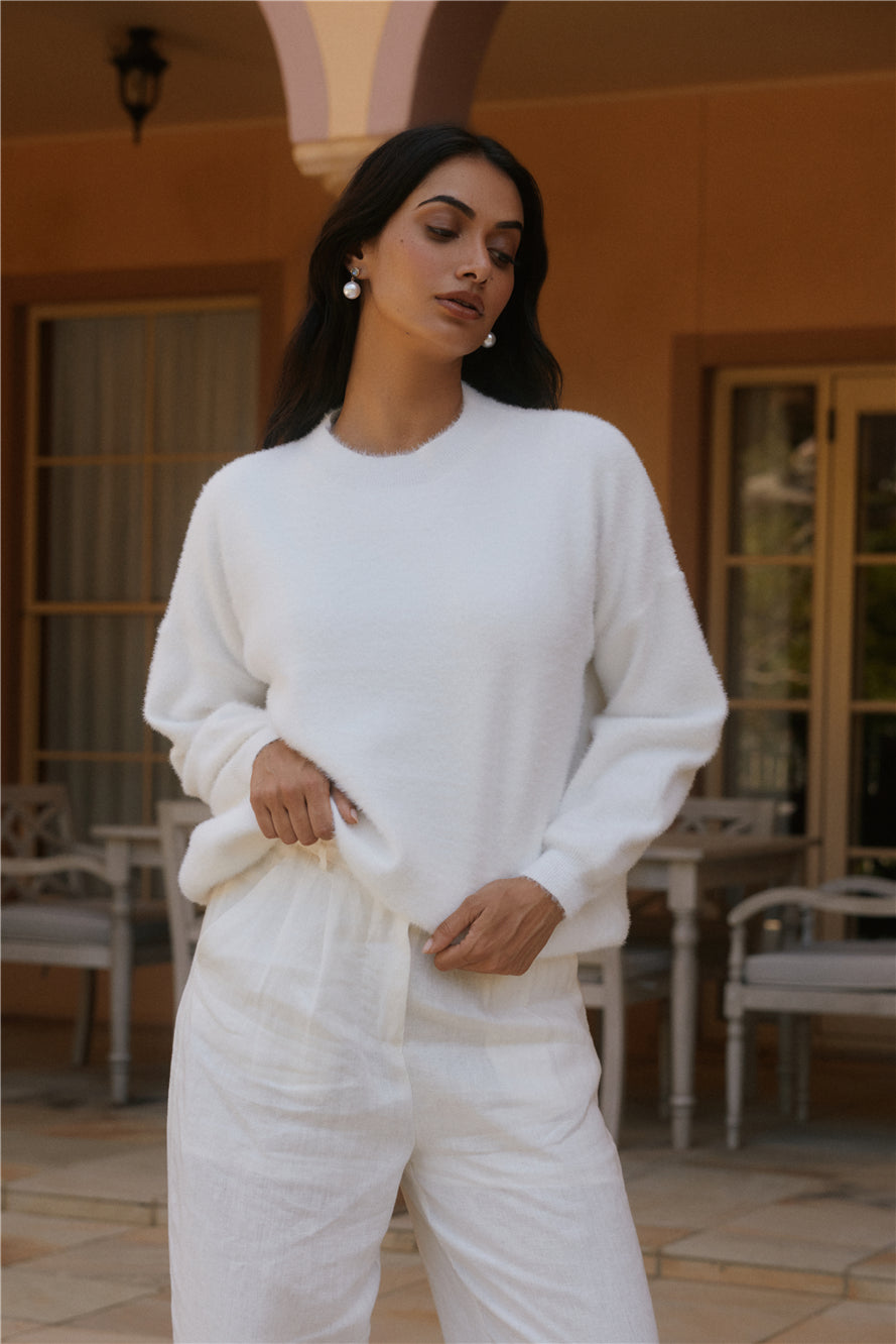 Fior Nights Jumper in White