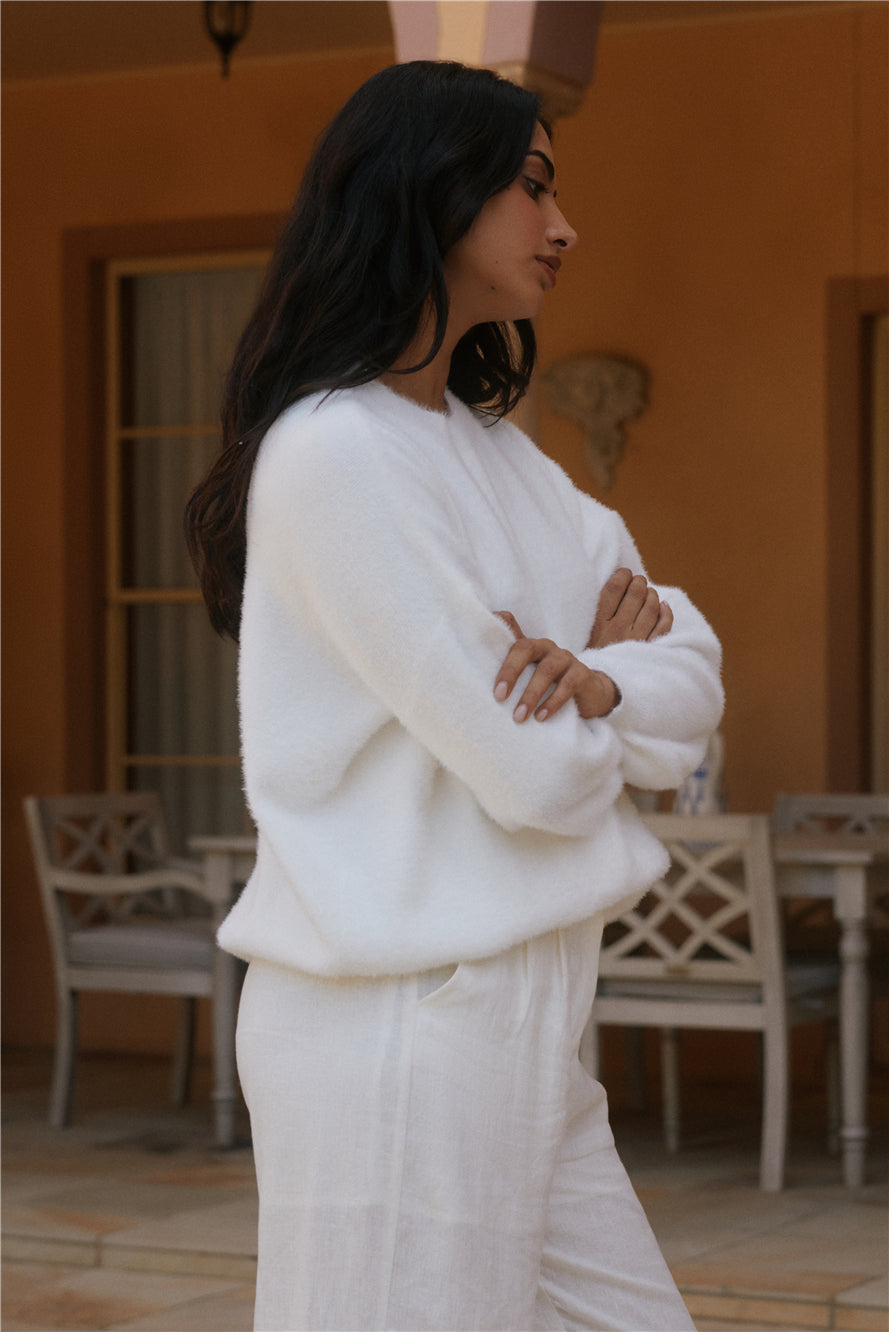Fior Nights Jumper in White