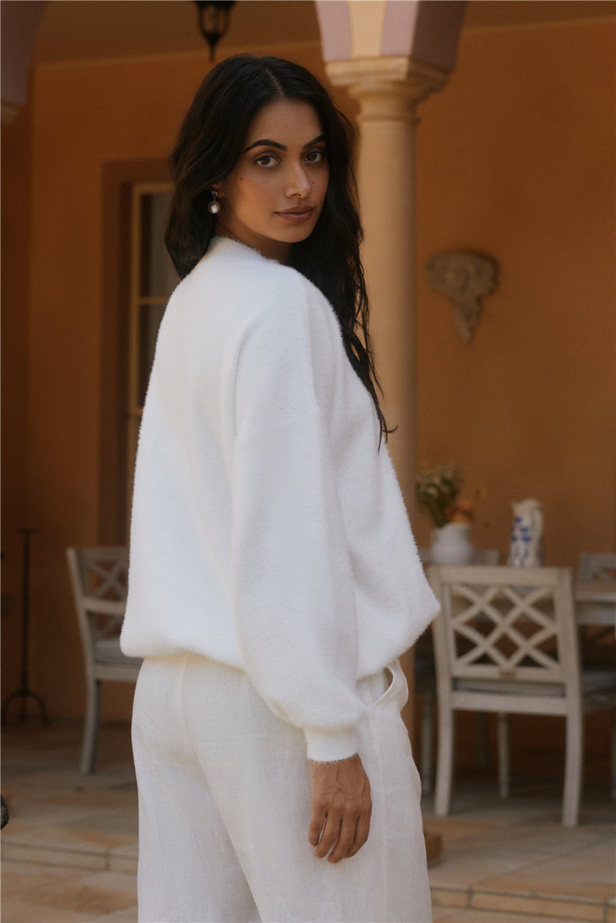 Fior Nights Jumper in White