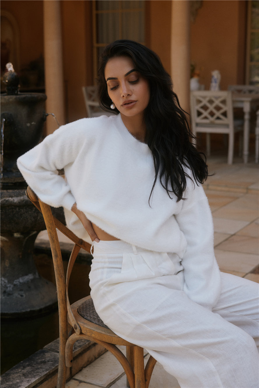 Fior Nights Jumper in White