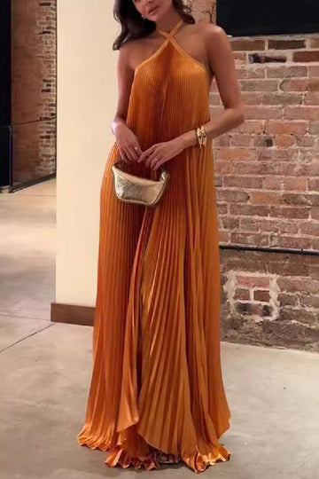 A-Line  Floor Length Silk-Like Wedding Guest Dress 833160632824