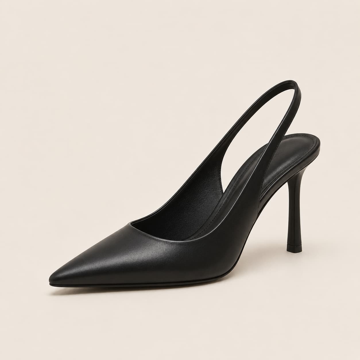 Pointed Toe Slingback Pumps Ankle Strap Elegant Heel Shoes 1025693605260