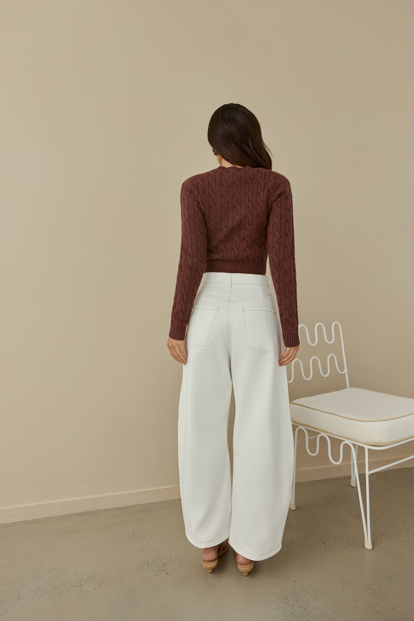 Destined For You Wide Pants White
