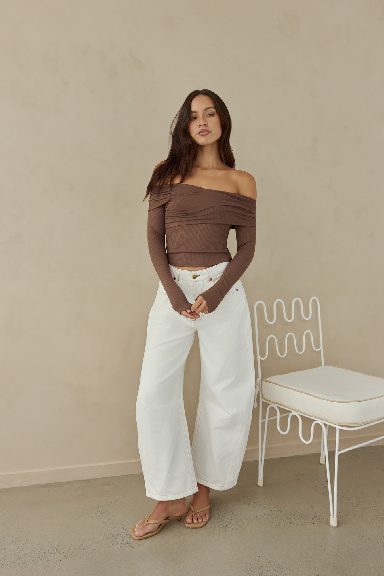Destined For You Wide Pants White