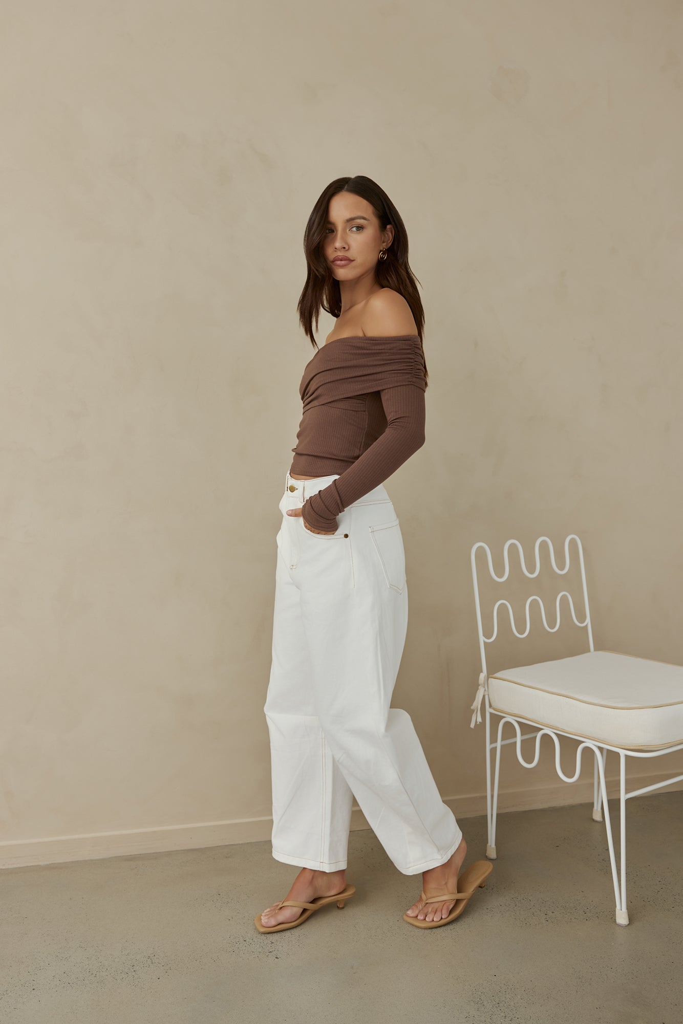 Destined For You Wide Pants White