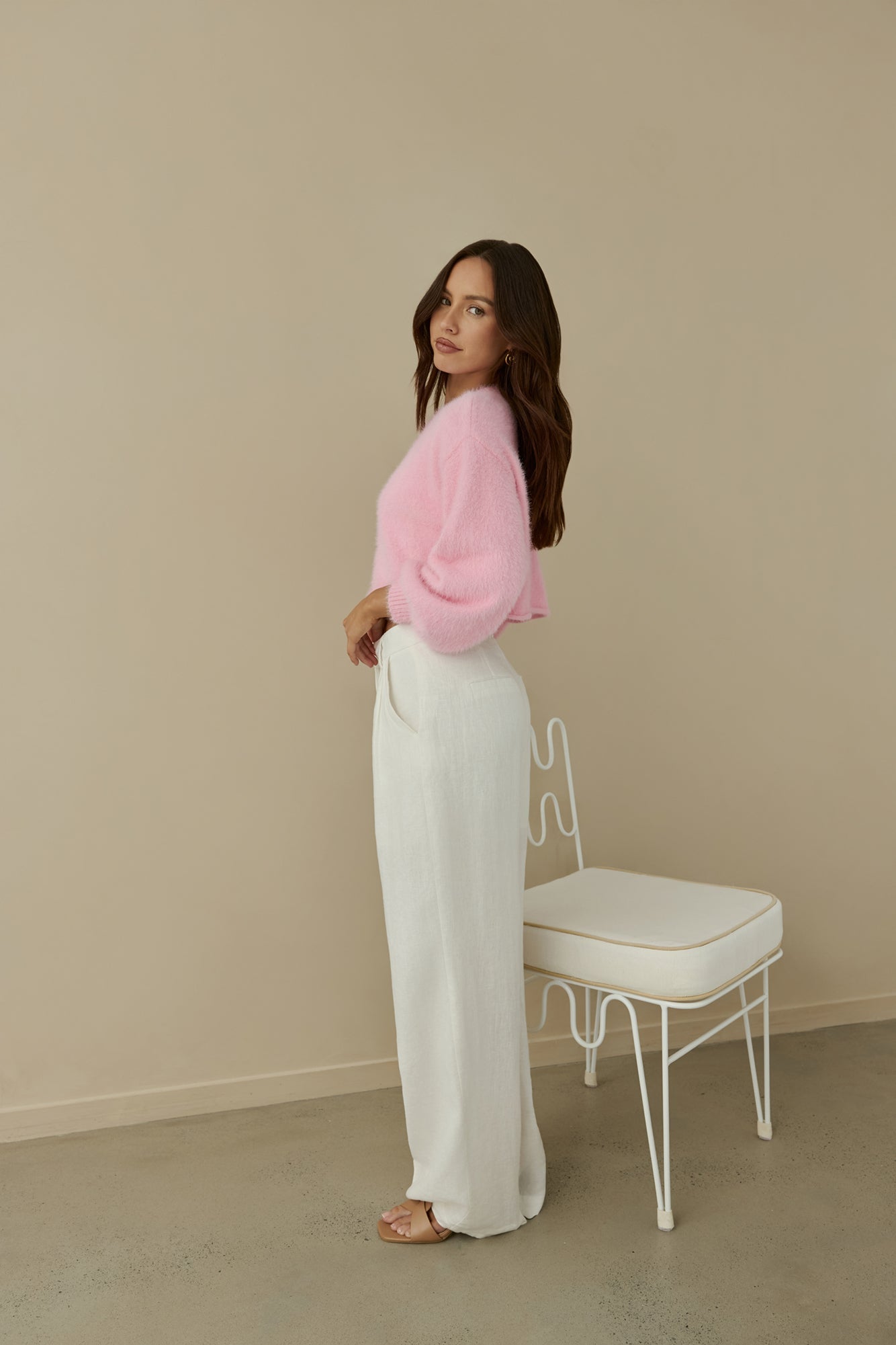 Cloud Nine Fluffy Cardigan Pink