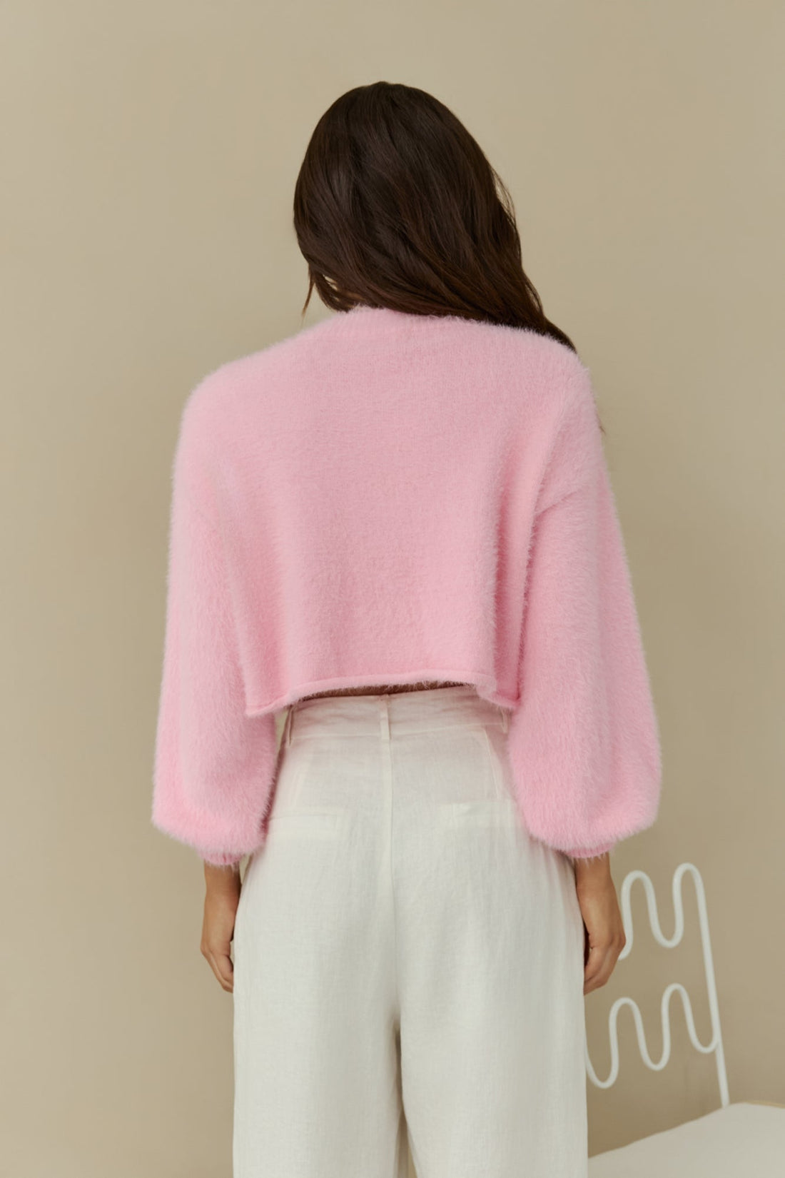 Cloud Nine Fluffy Cardigan Pink