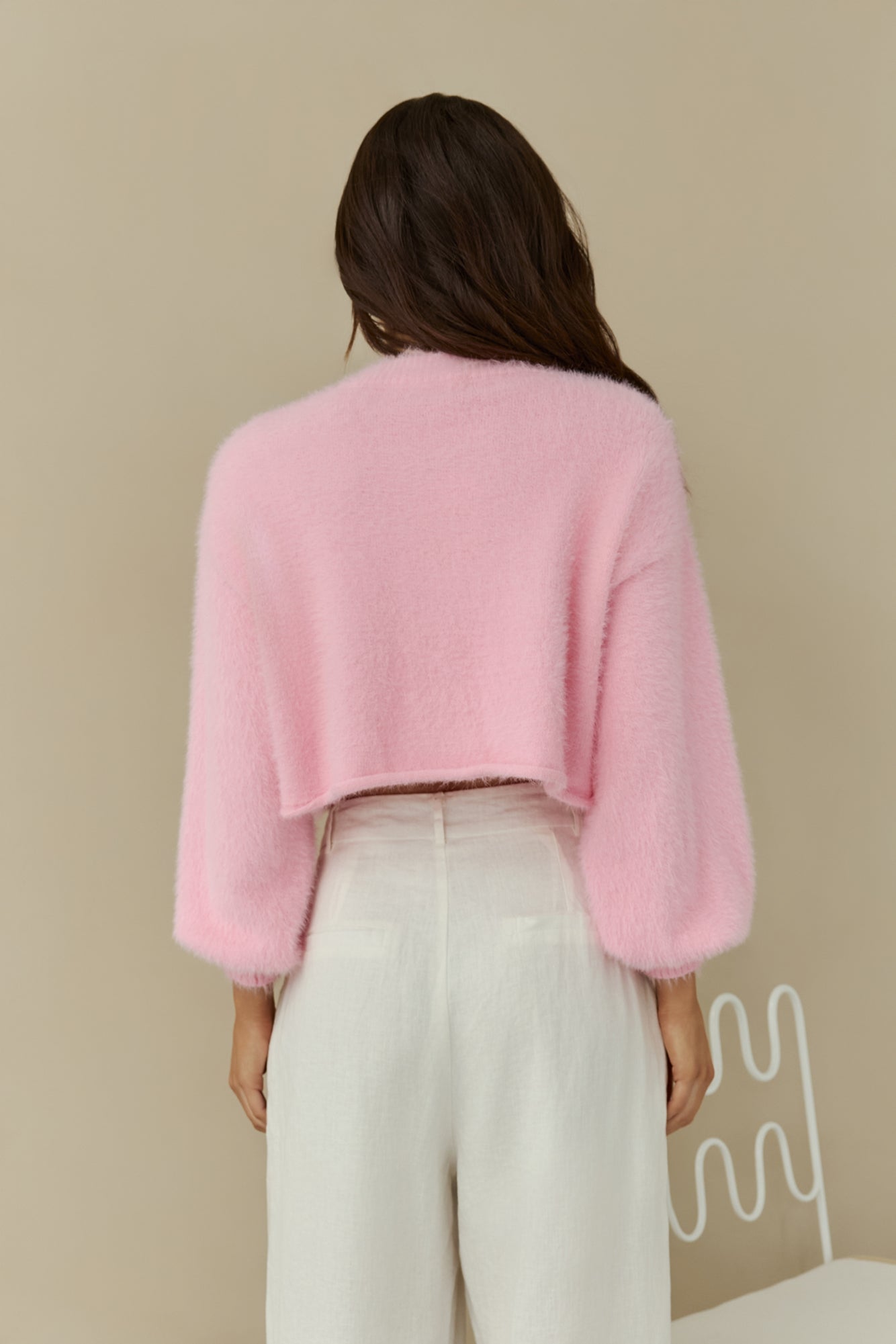 Cloud Nine Fluffy Cardigan Pink