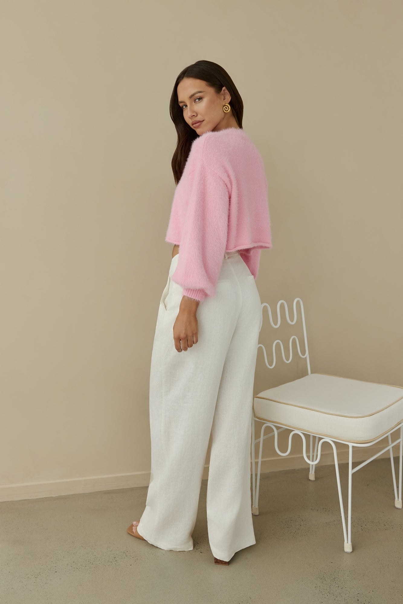 Cloud Nine Fluffy Cardigan Pink