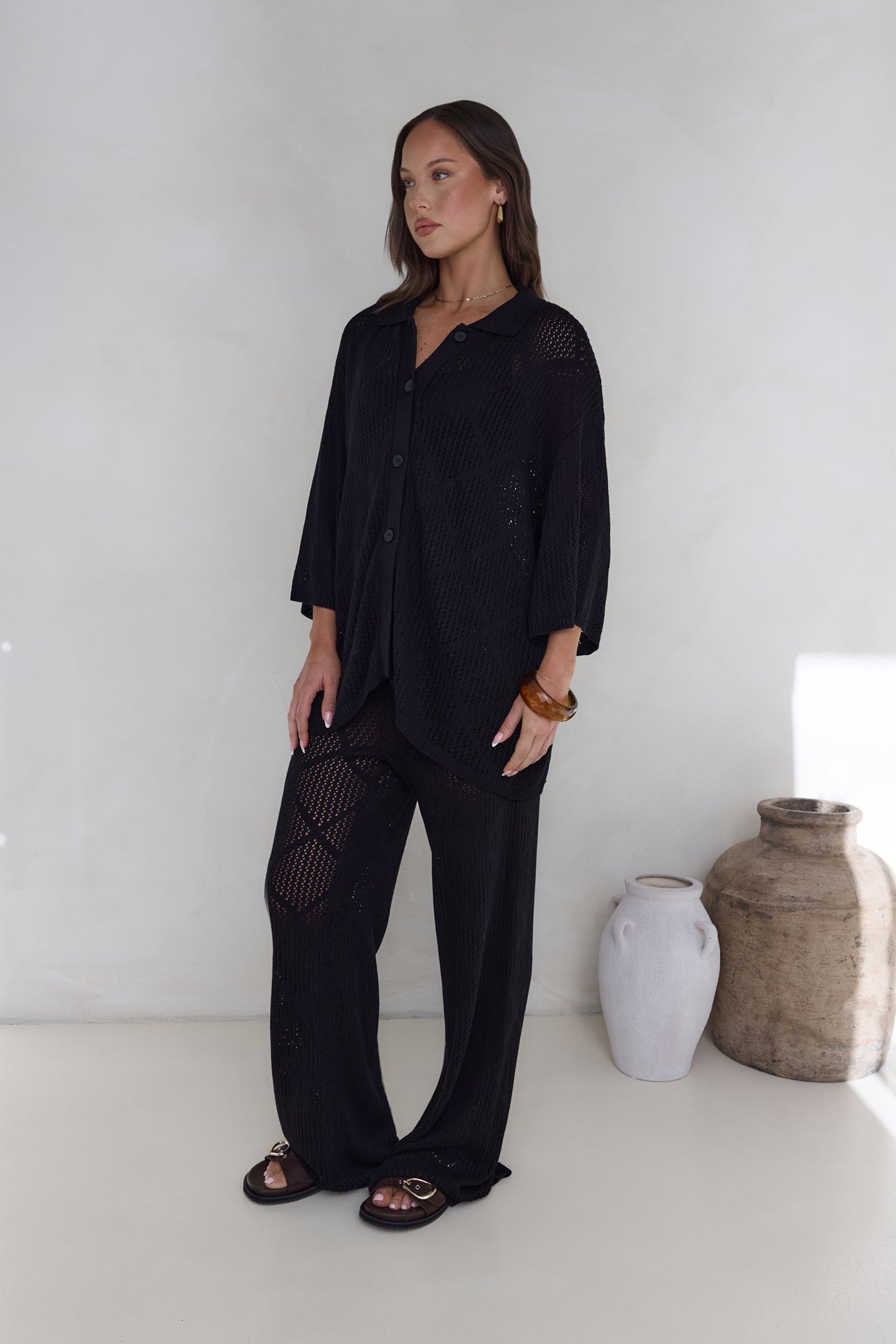 Coral Sands Pants Black