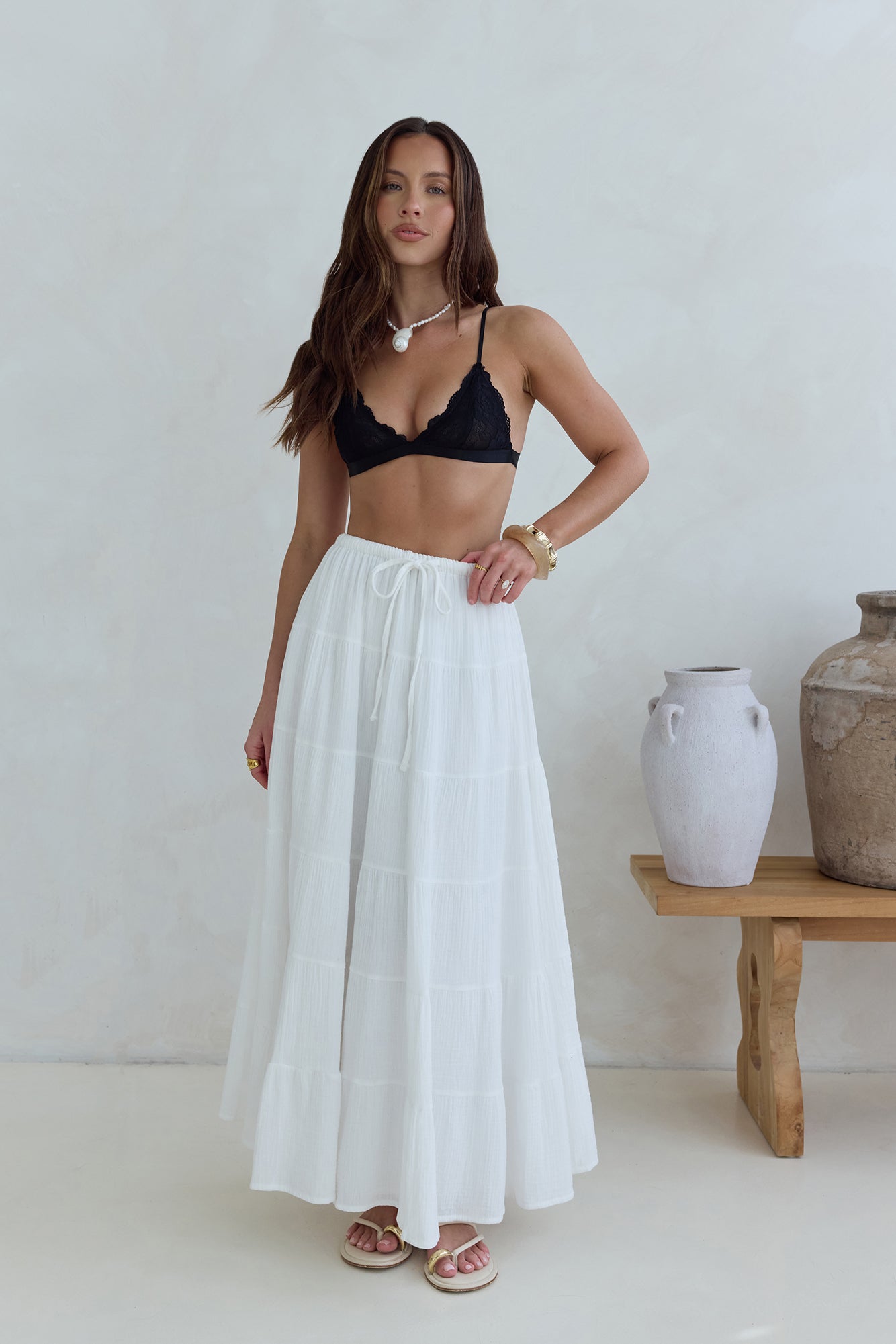 Luvella Lace Bralette Black