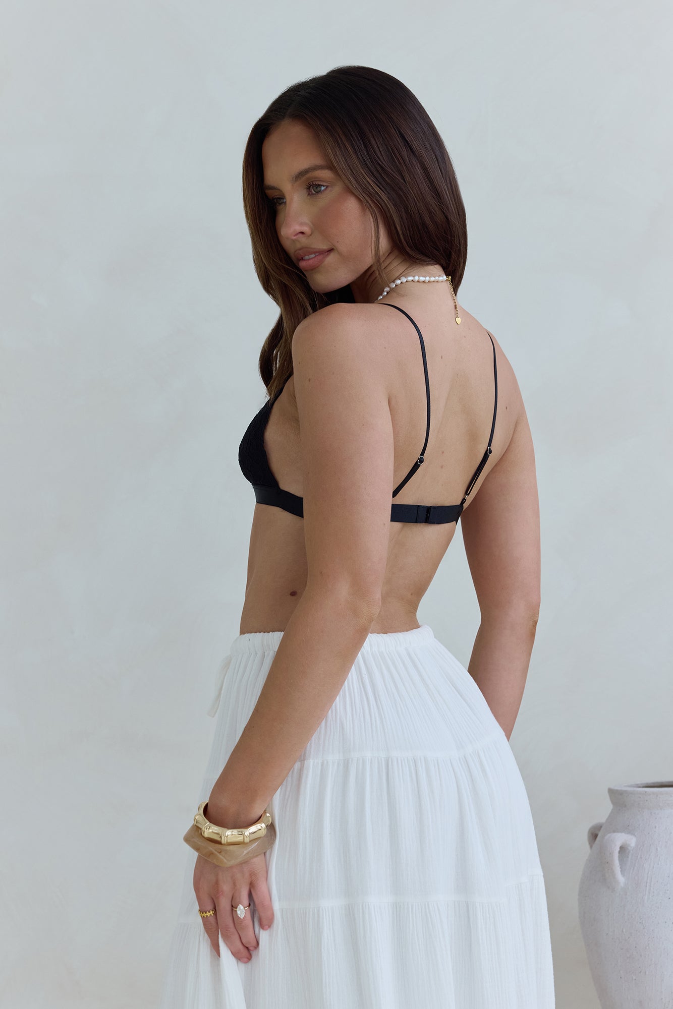 Luvella Lace Bralette Black